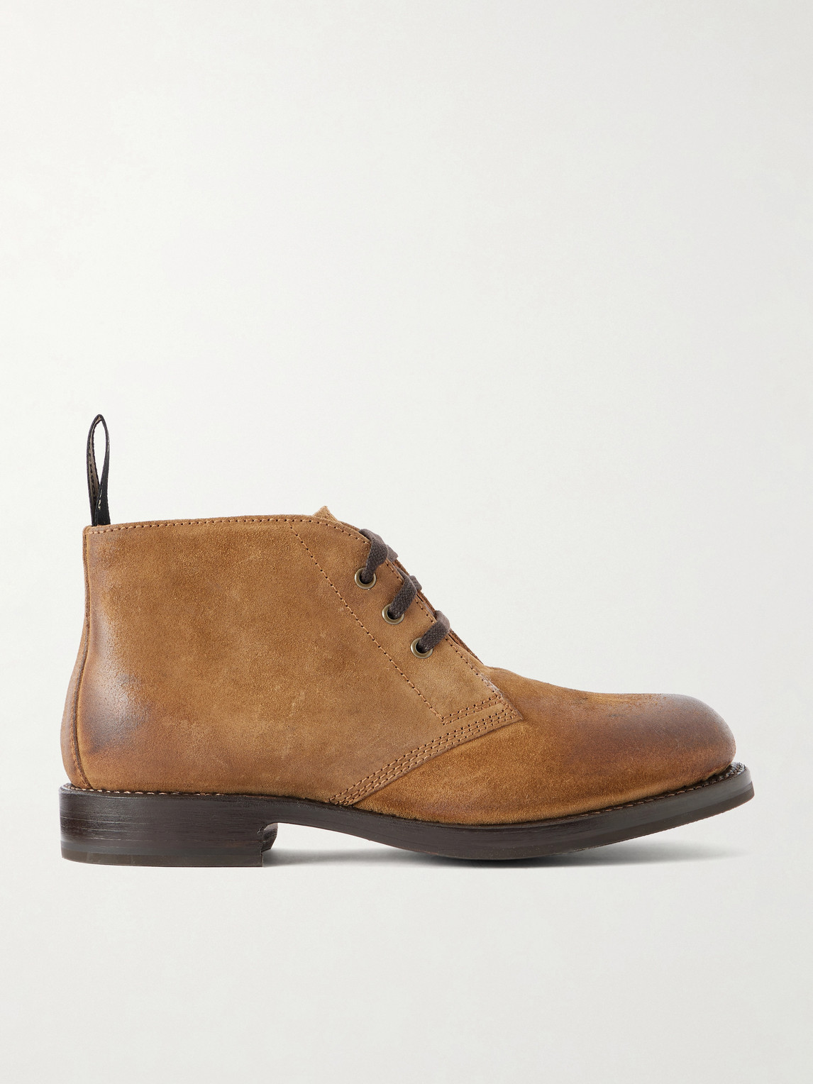 Grenson Rory Burnished-suede Lace-up Boots In Animal Print