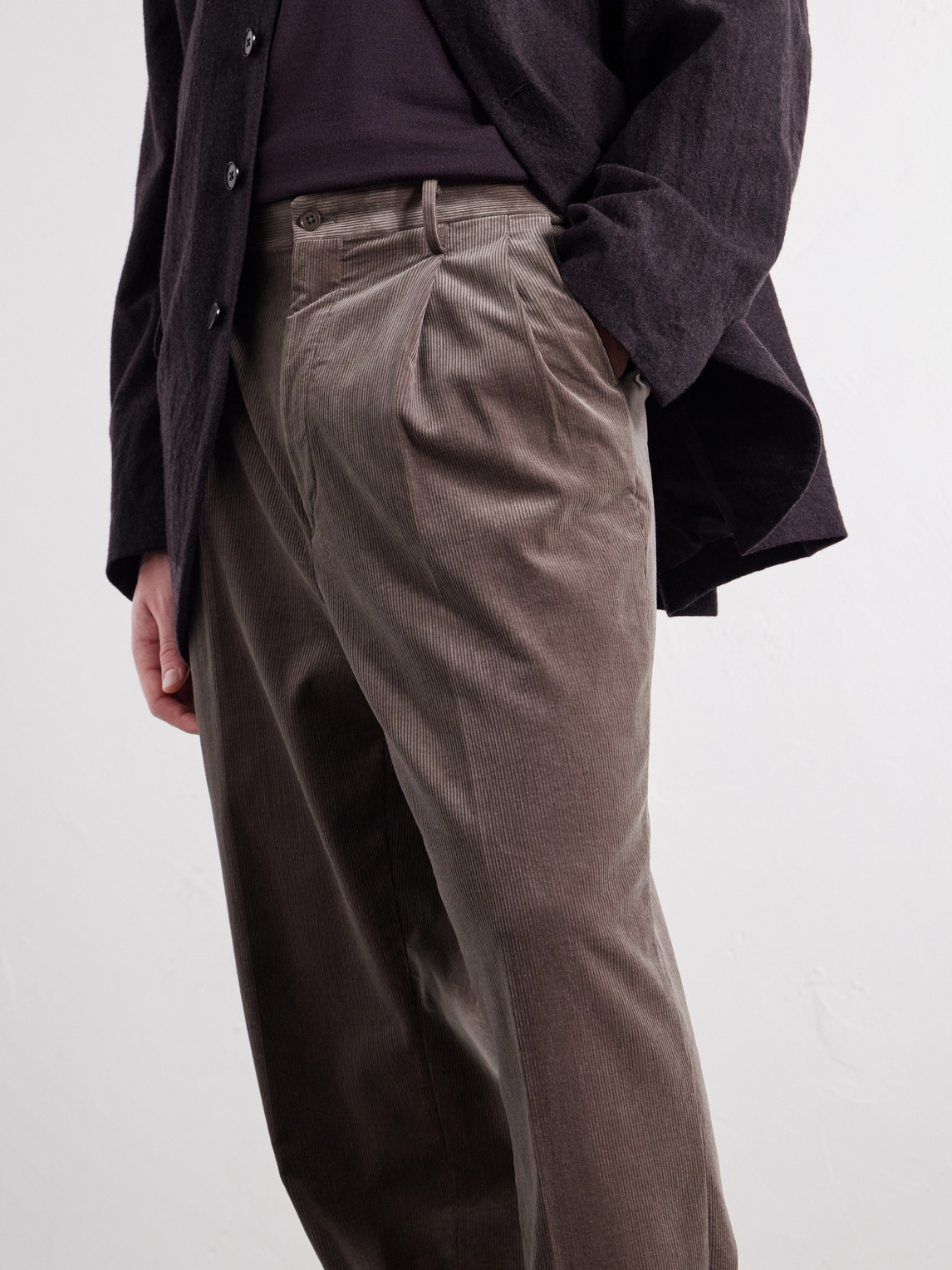 Straight-Leg Cotton- Corduroy