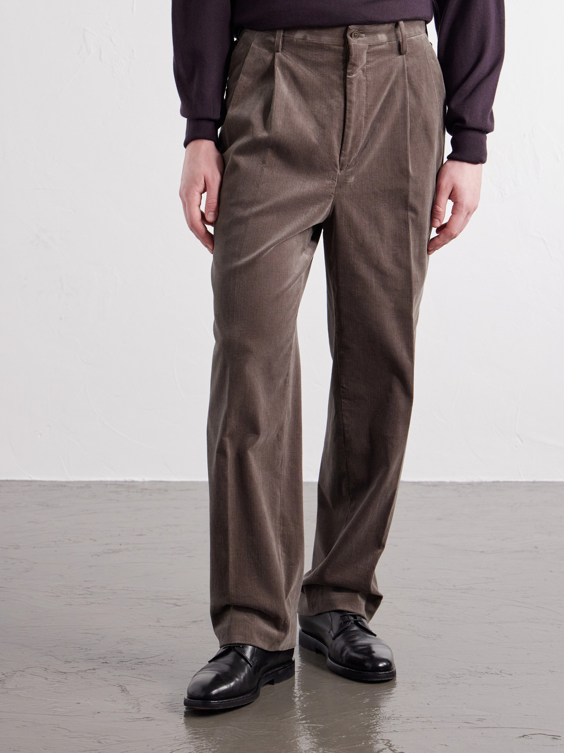 Straight-Leg Cotton- Corduroy