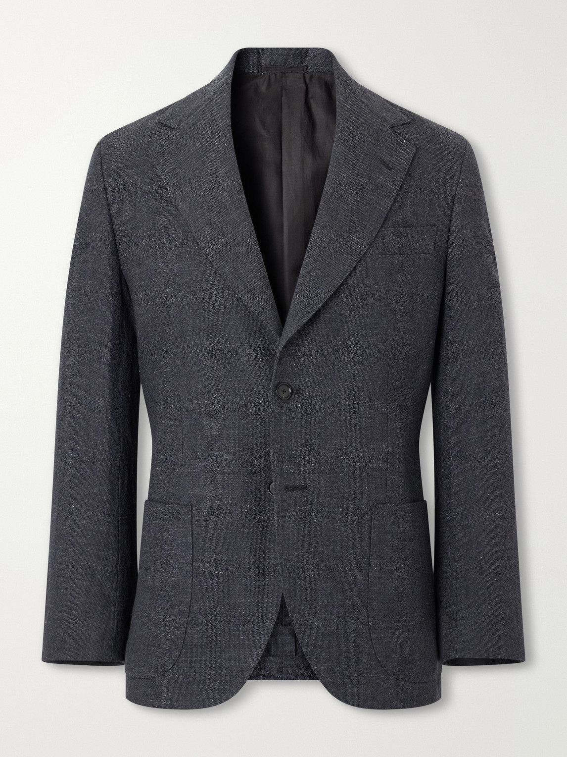 Kaptain Sunshine Wool, Linen And Hemp-blend Suit Jacket In Gray