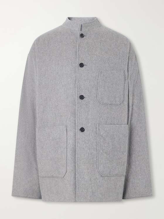 Kaptainsunshine Brushed Wool and Cashmere-Blend Flannel Jacket