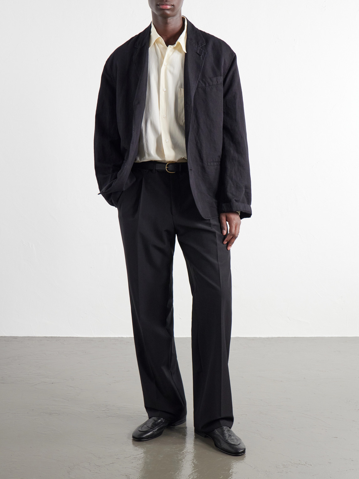 Cotton And Silk-Blend Twill Shirt