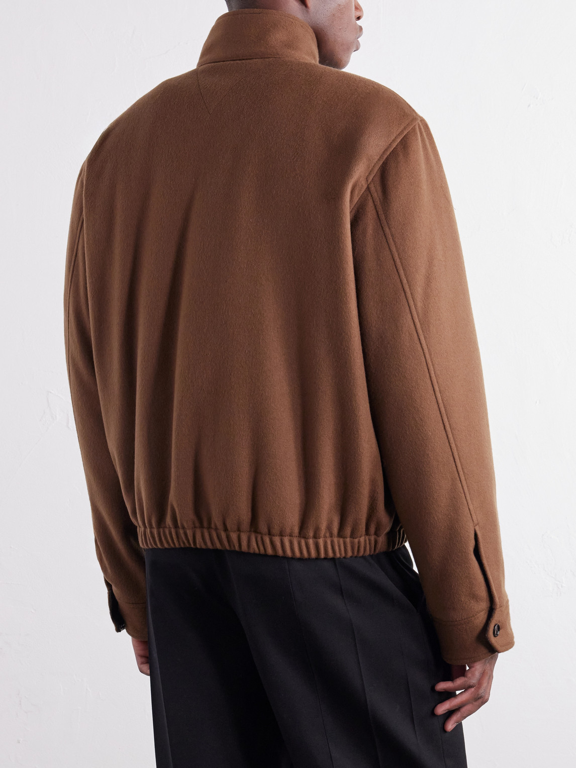 Brushed Wool And Cashmere-Blend Blouson Jacket