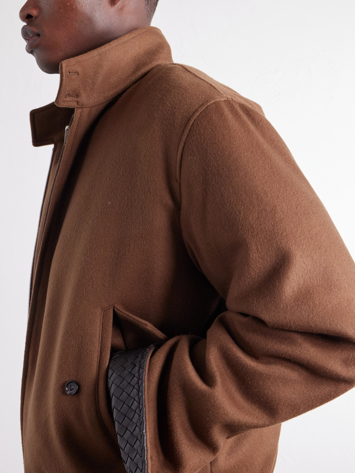 Brushed Wool And Cashmere-Blend Blouson Jacket