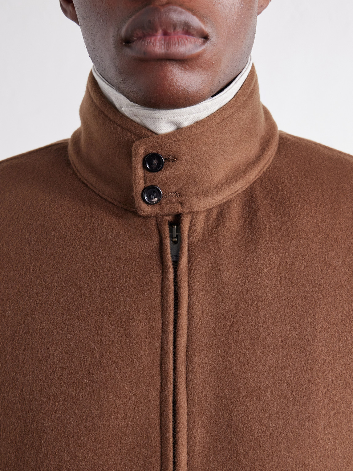 Brushed Wool And Cashmere-Blend Blouson Jacket