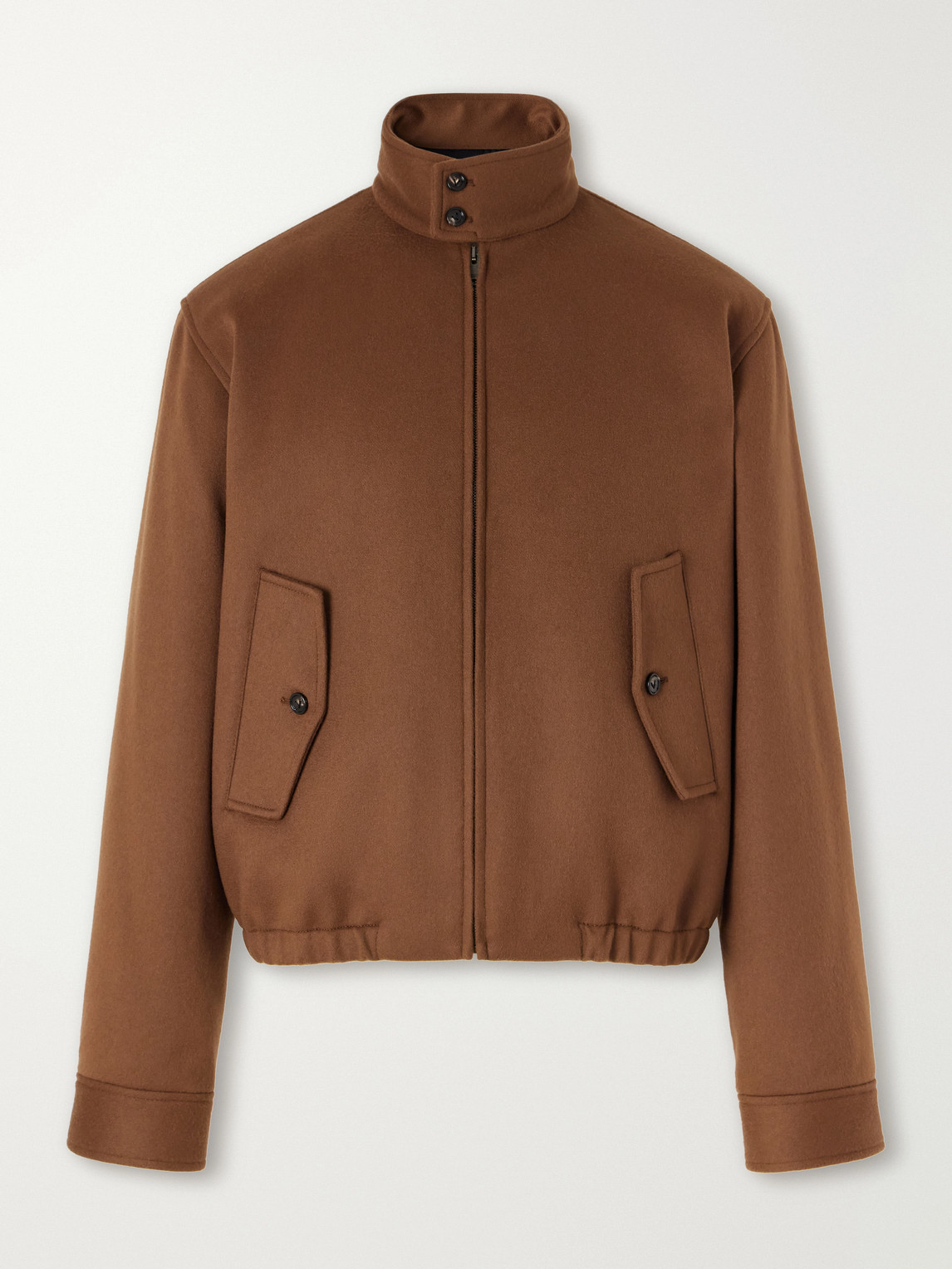 Brushed Wool And Cashmere-Blend Blouson Jacket