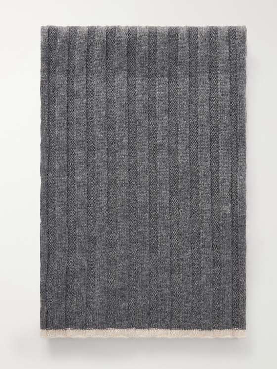 Brunellocucinelli Ribbed Cashmere Scarf