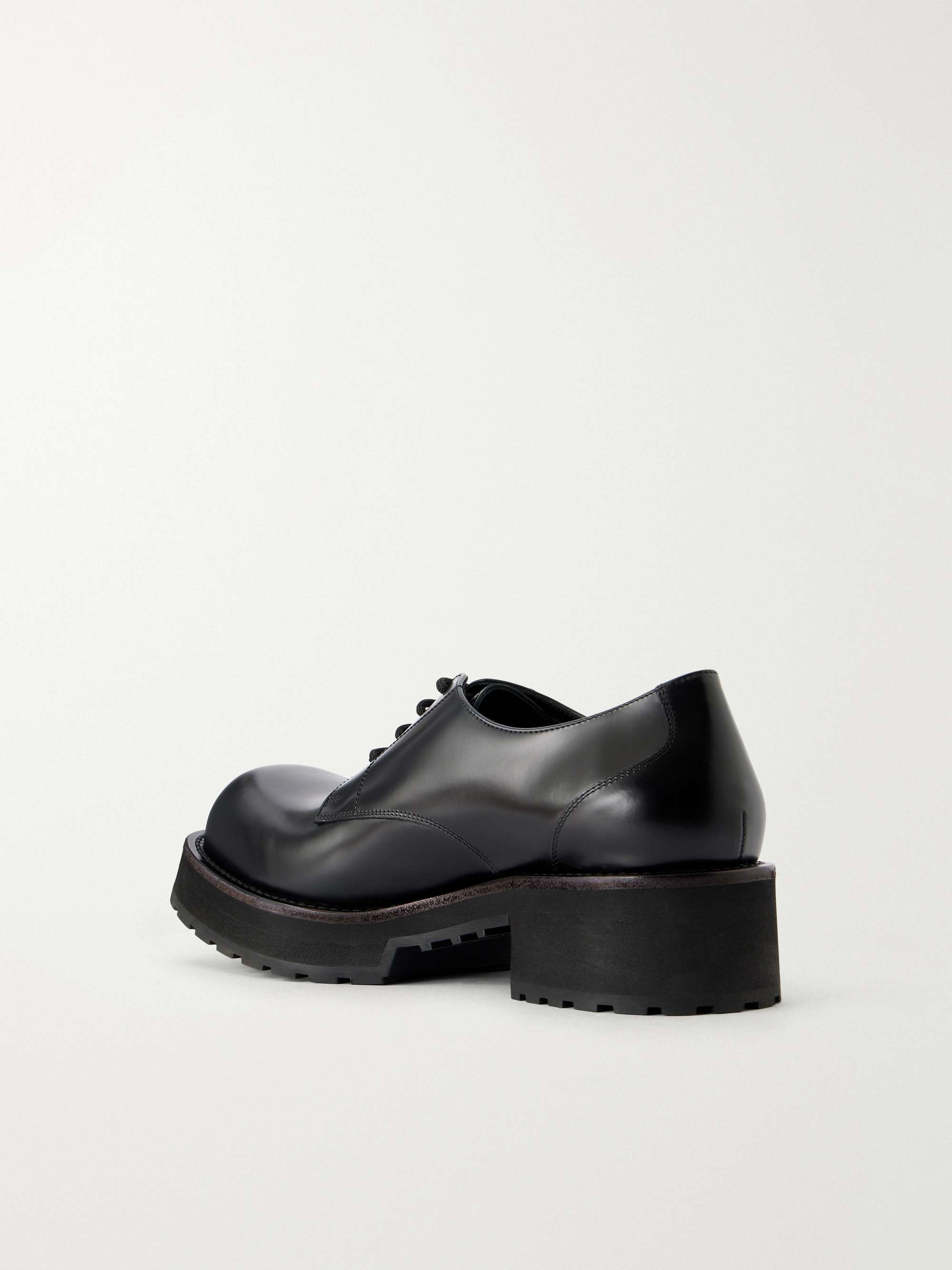 BALENCIAGA Venom Leather Derby Shoes for Men | MR PORTER US