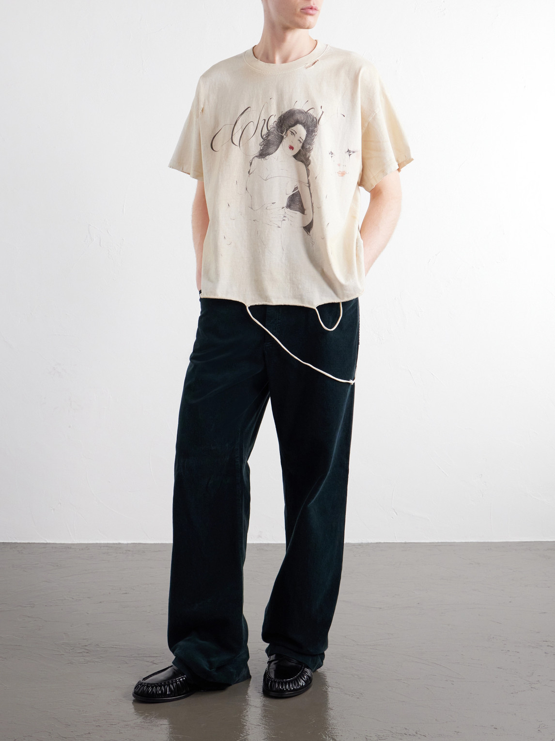 Red Lips Printed Cotton-Jersey T-Shirt