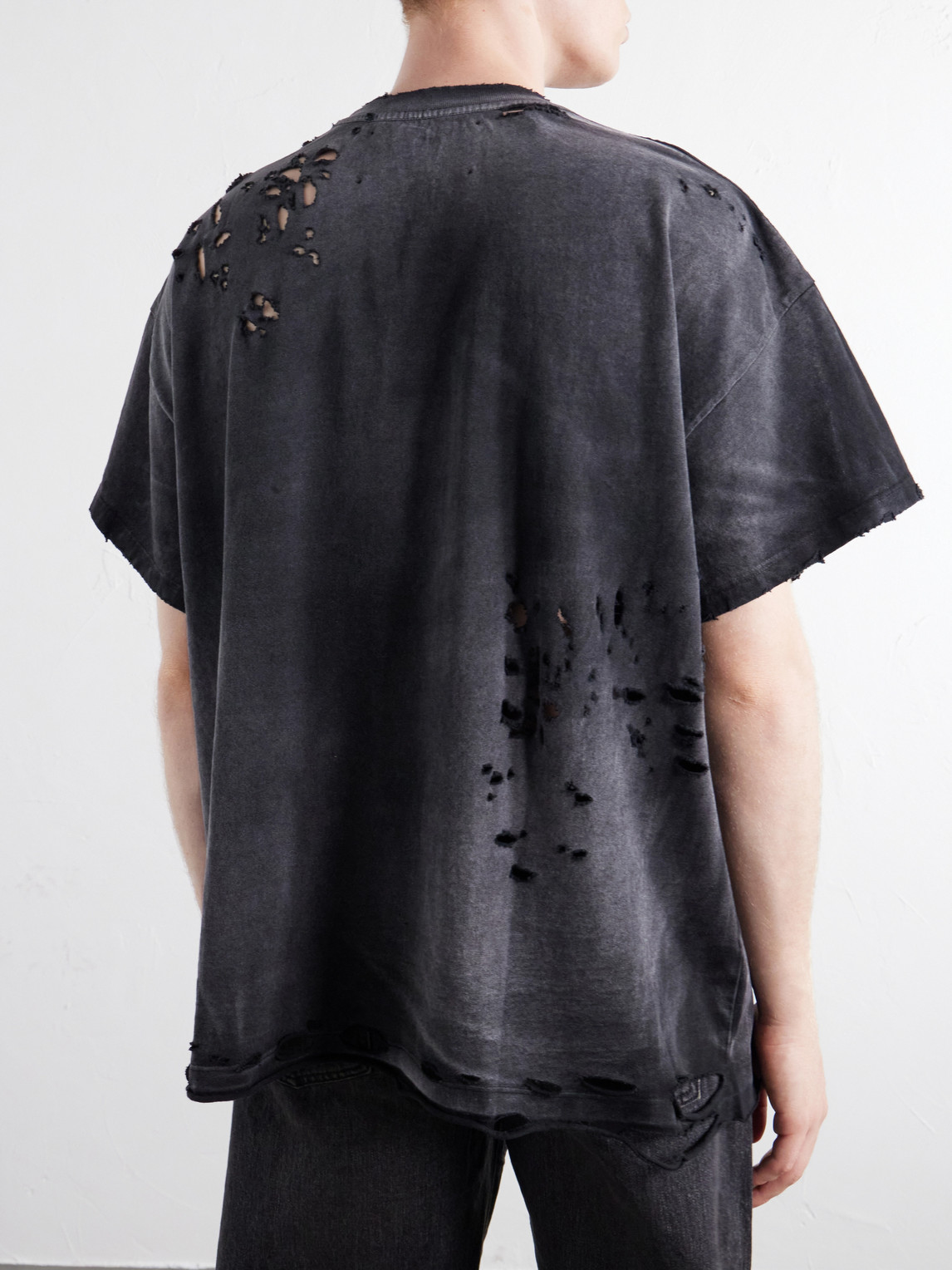 Chopper Girl Distressed Printed Cotton-Jersey T-Shirt