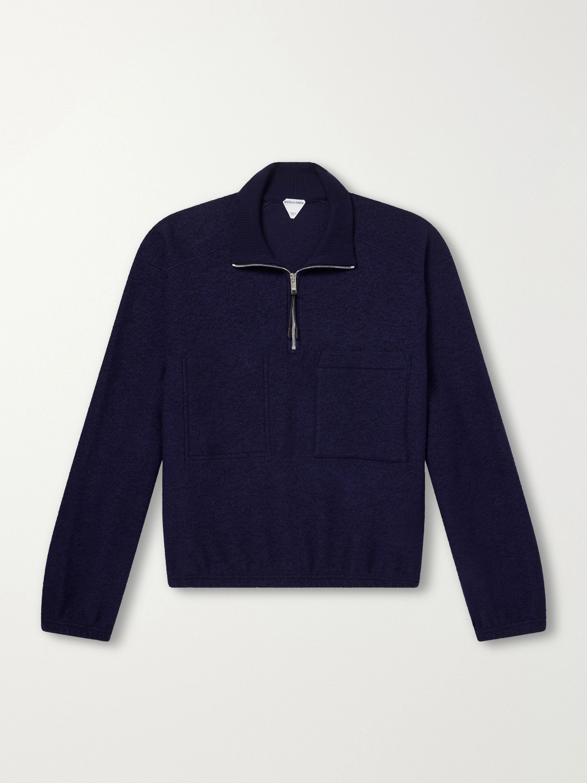 Wool-Blend Bouclé Half-Zip Sweatshirt