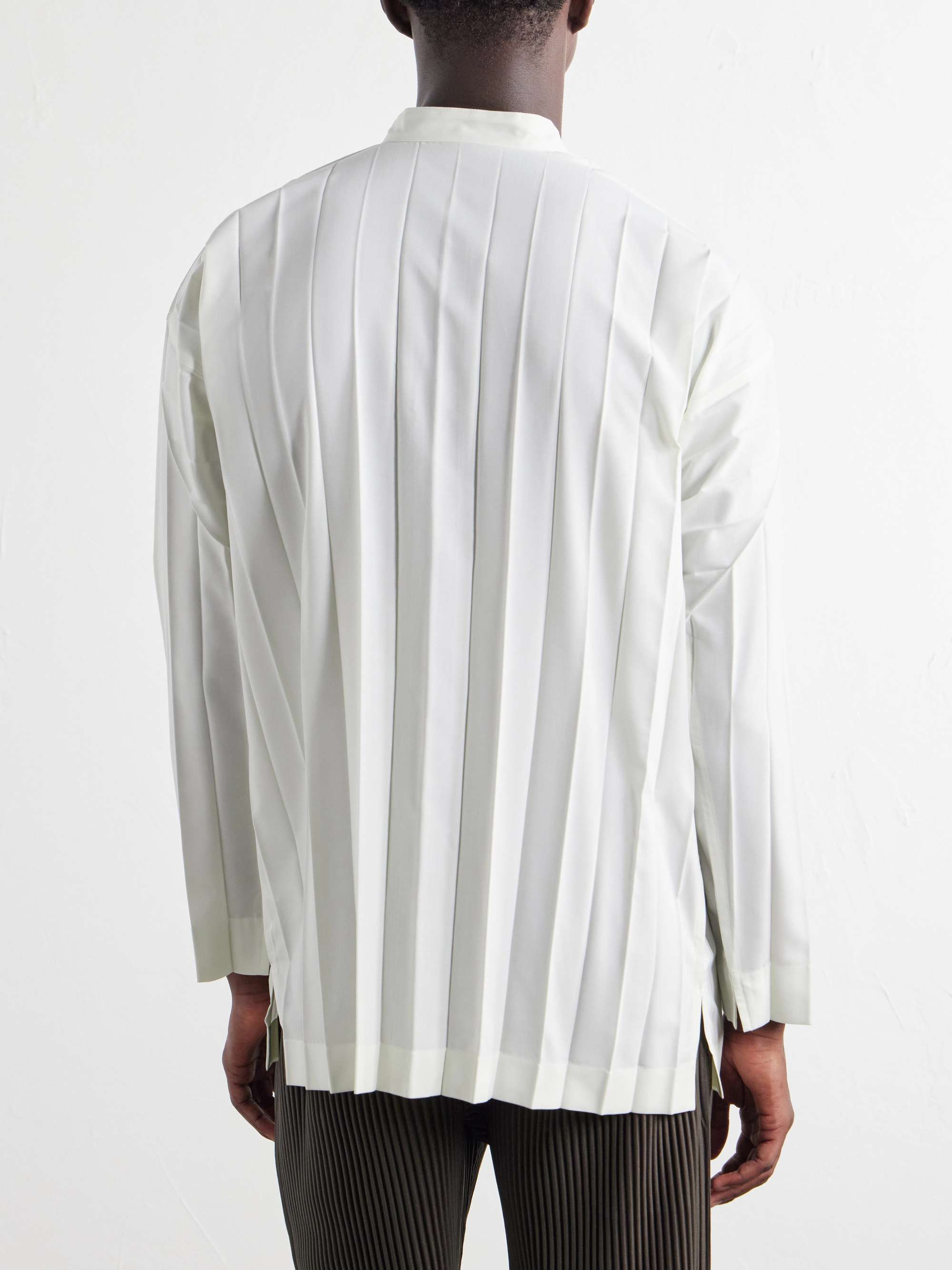 HOMME PLISSE ISSEY MIYAKE Edge Pleated Shirt for Men | MR PORTER