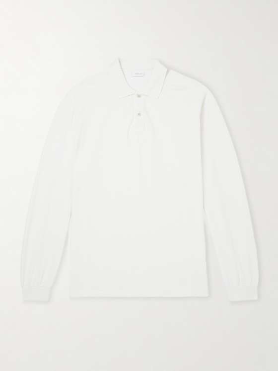 Johnelliott Oversized Cotton-Piqué Polo Shirt
