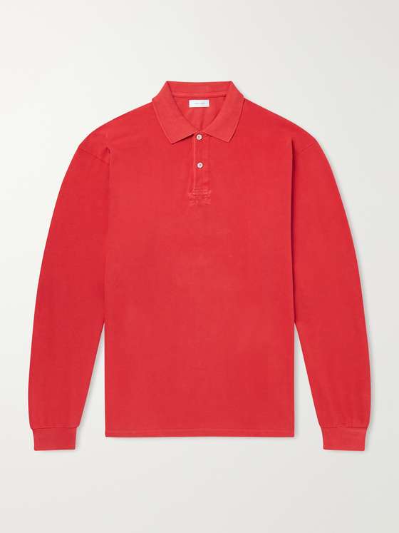 Johnelliott Oversized Cotton-Piqué Polo Shirt