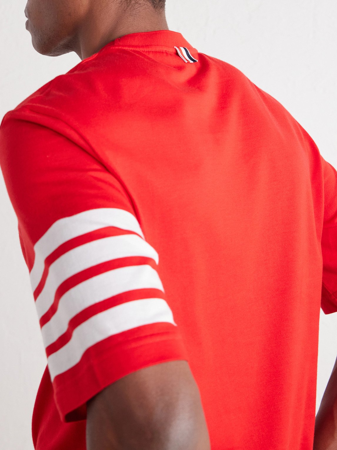 Logo-Appliquéd Striped Cotton-Jersey T-Shirt