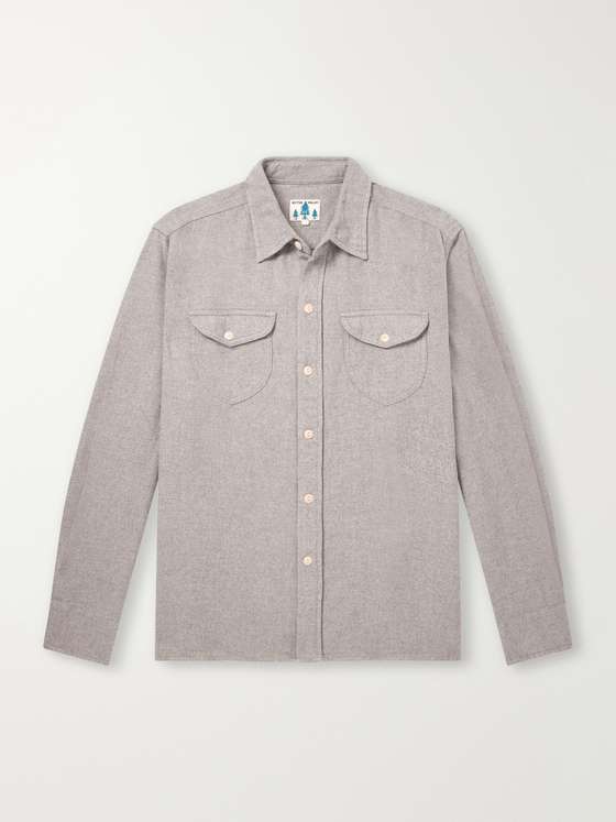 Wythe Brushed Cotton-Flannel Shirt