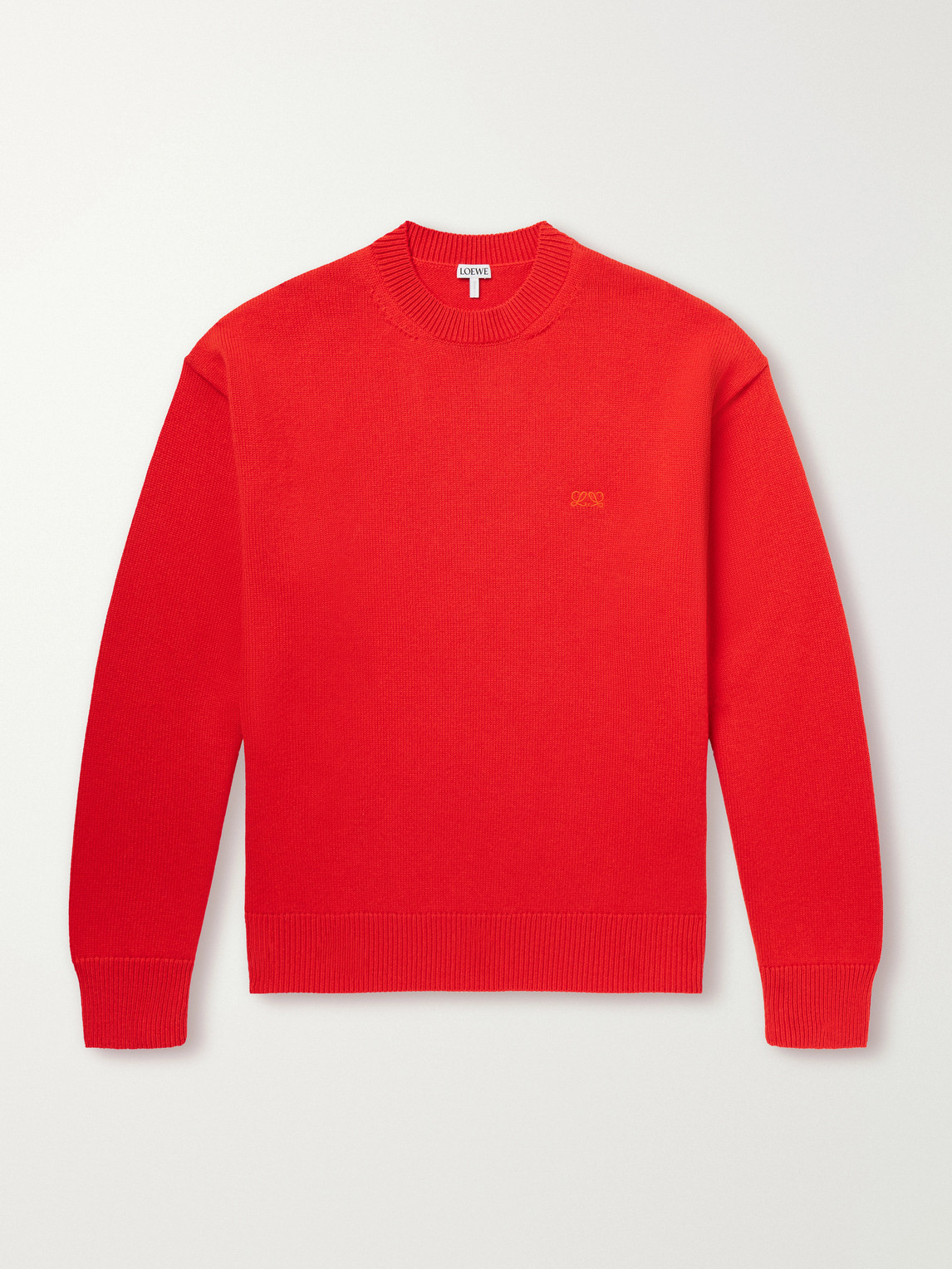 Anagram-Embroidered Cashmere-Blend Sweater