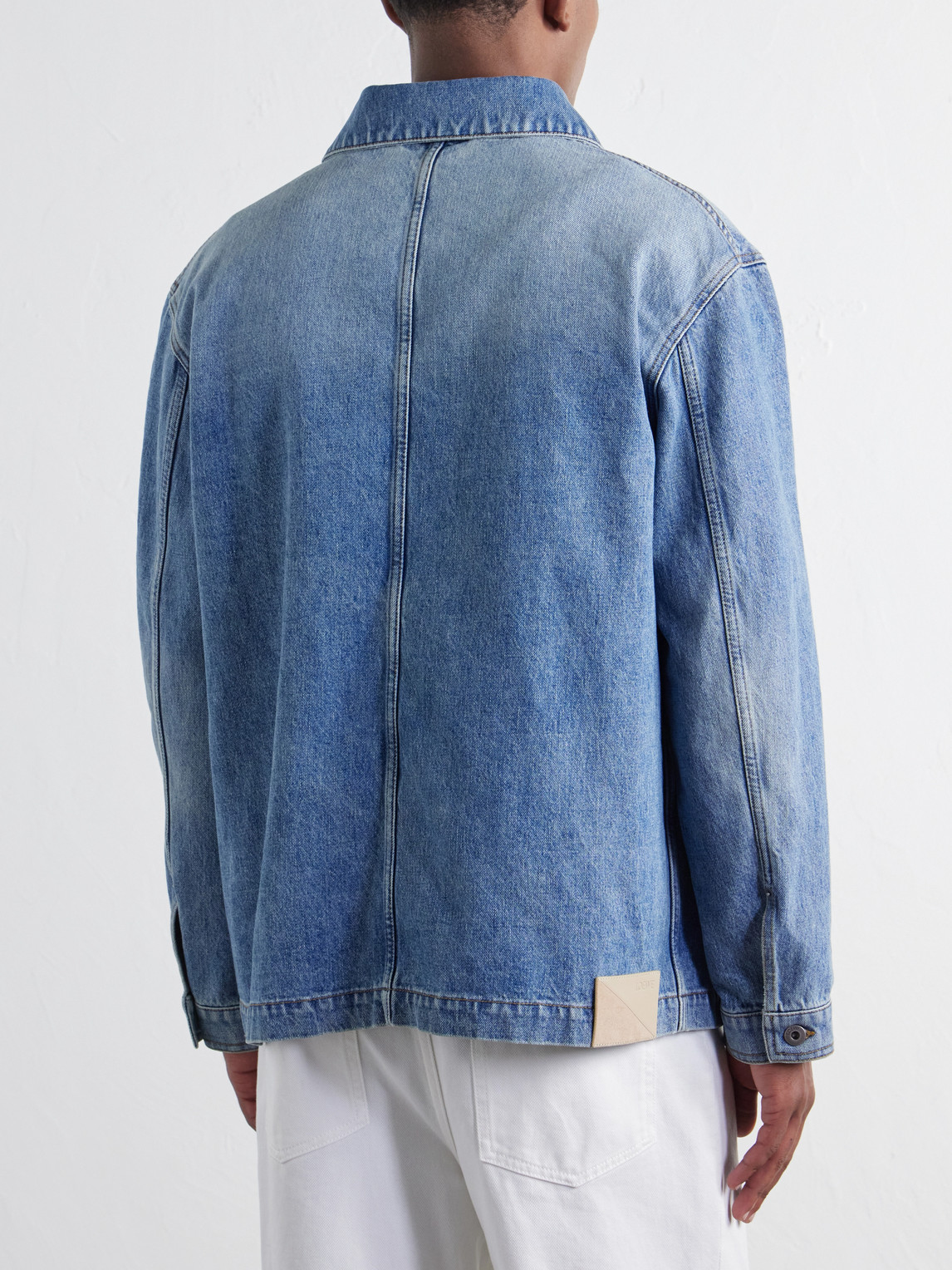 Logo-Embossed Denim Jacket