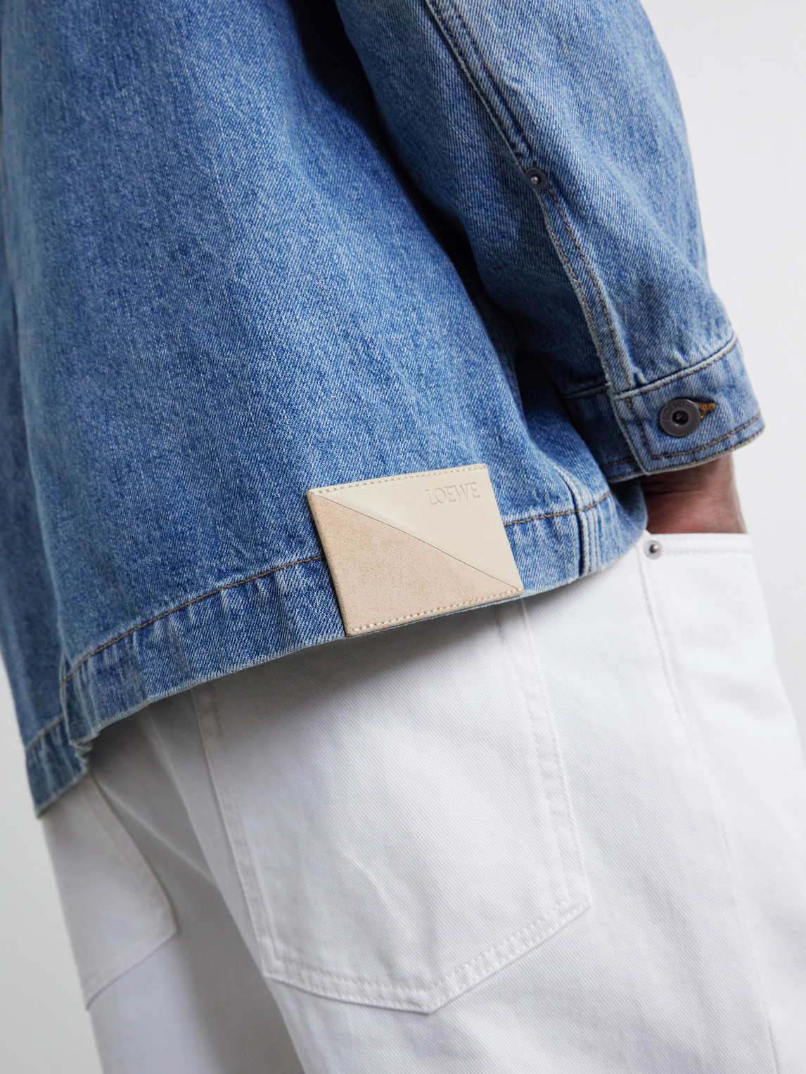 Logo-Embossed Denim Jacket