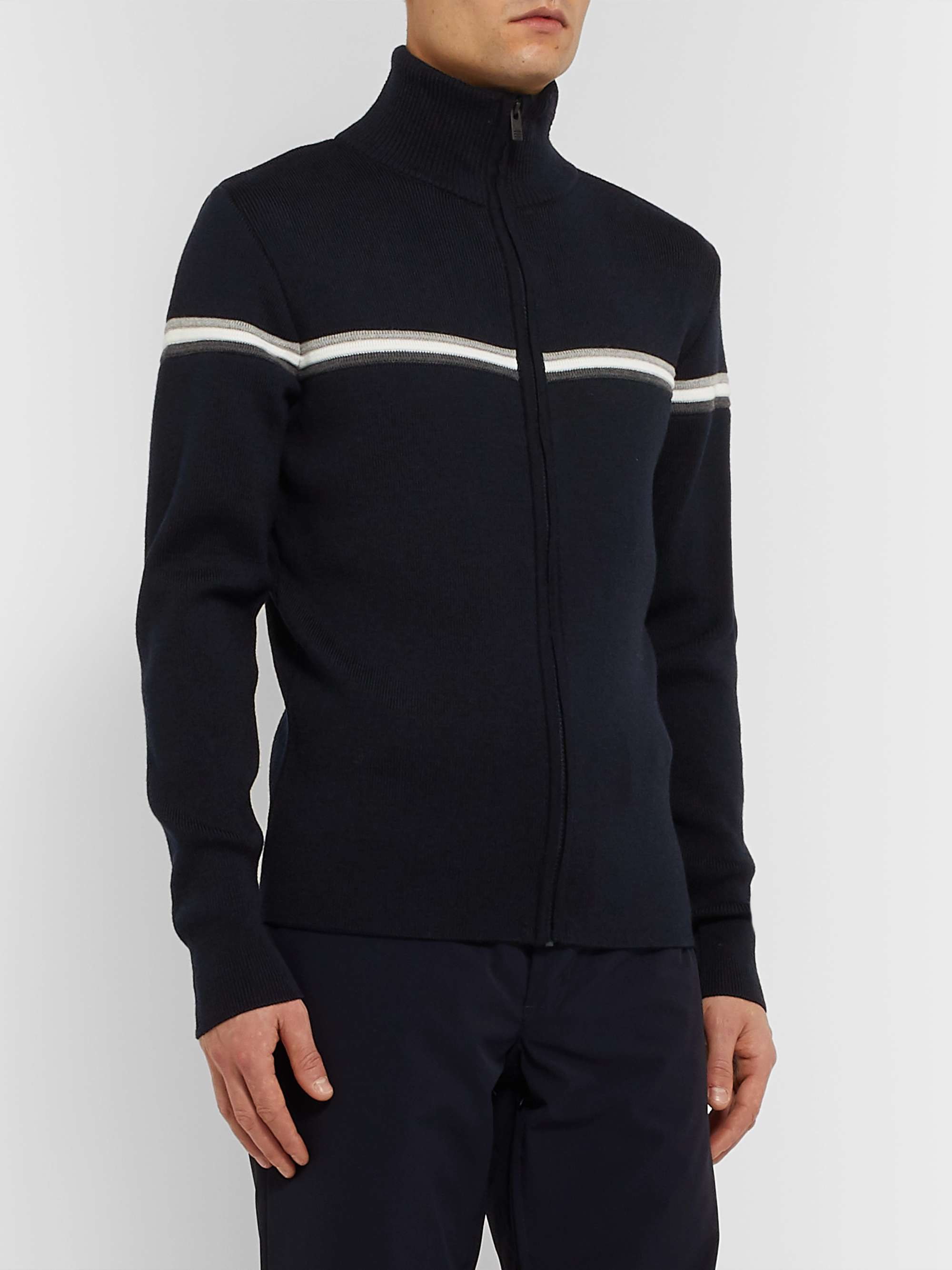 FUSALP Wengen II Slim-Fit Merino Wool Zip-Up Ski Mid-Layer