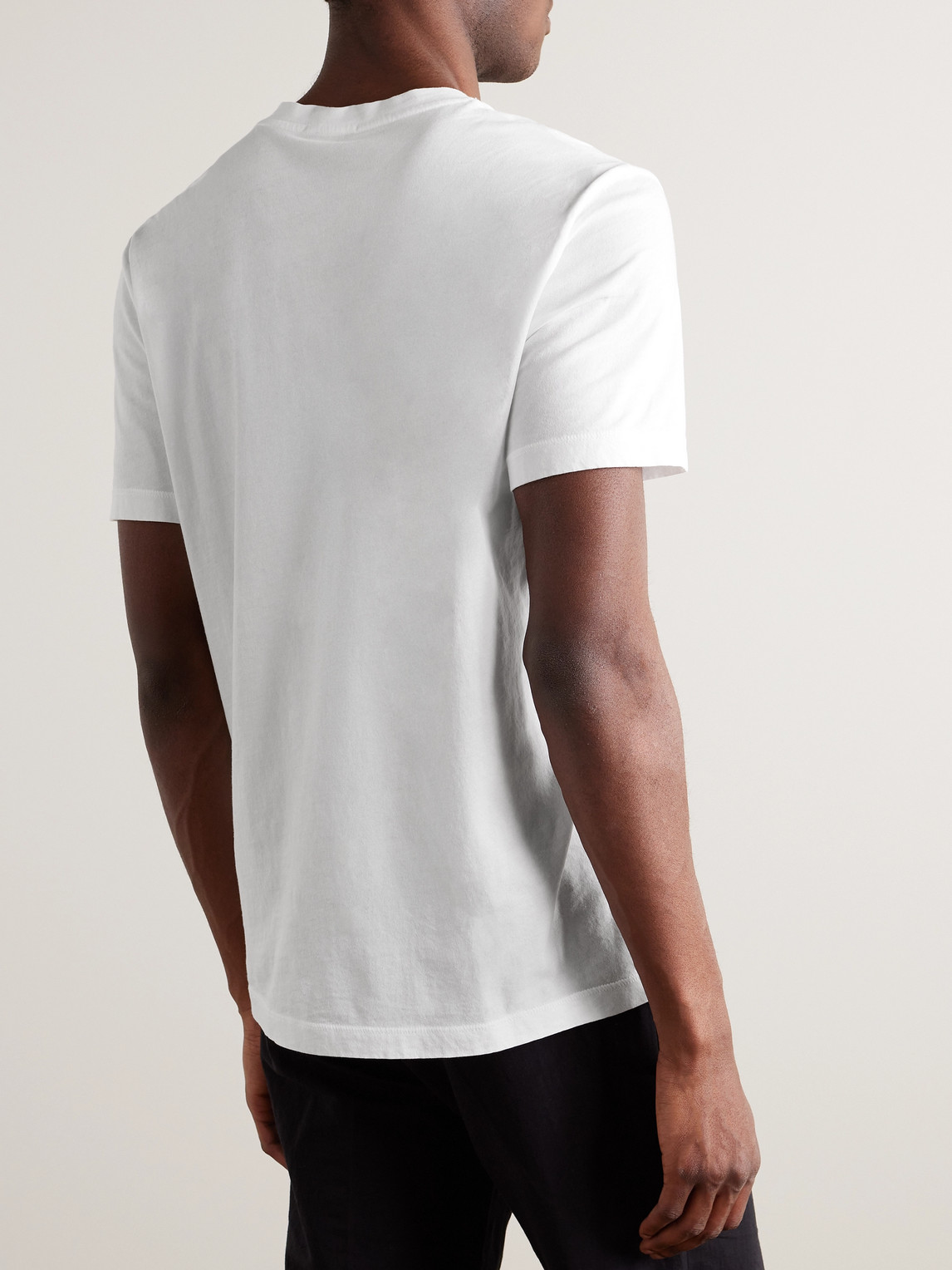 Shop James Perse Combed Cotton-jersey T-shirt In White
