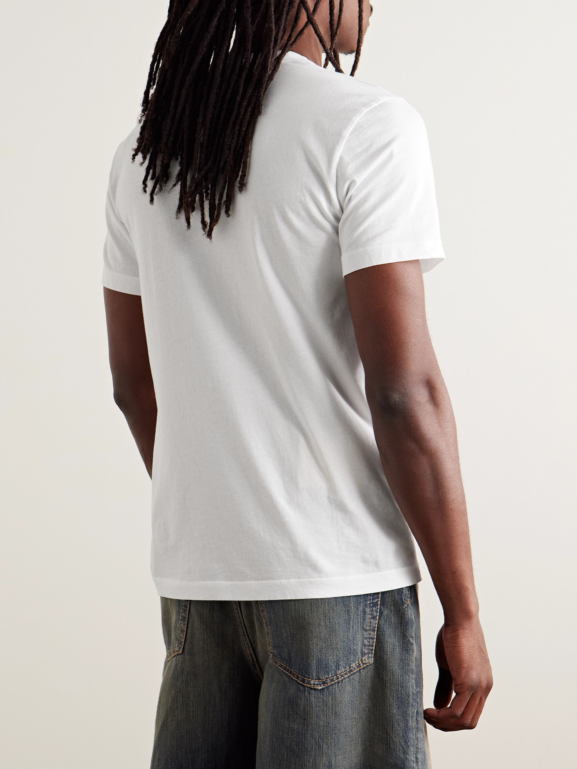 Shop James Perse Combed Cotton-jersey T-shirt In White