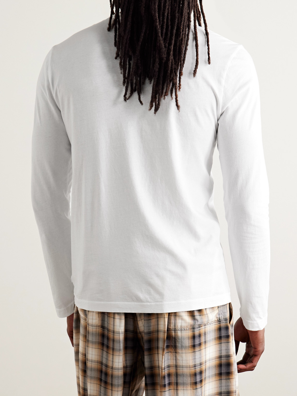 Shop James Perse Cotton-jersey T-shirt In White