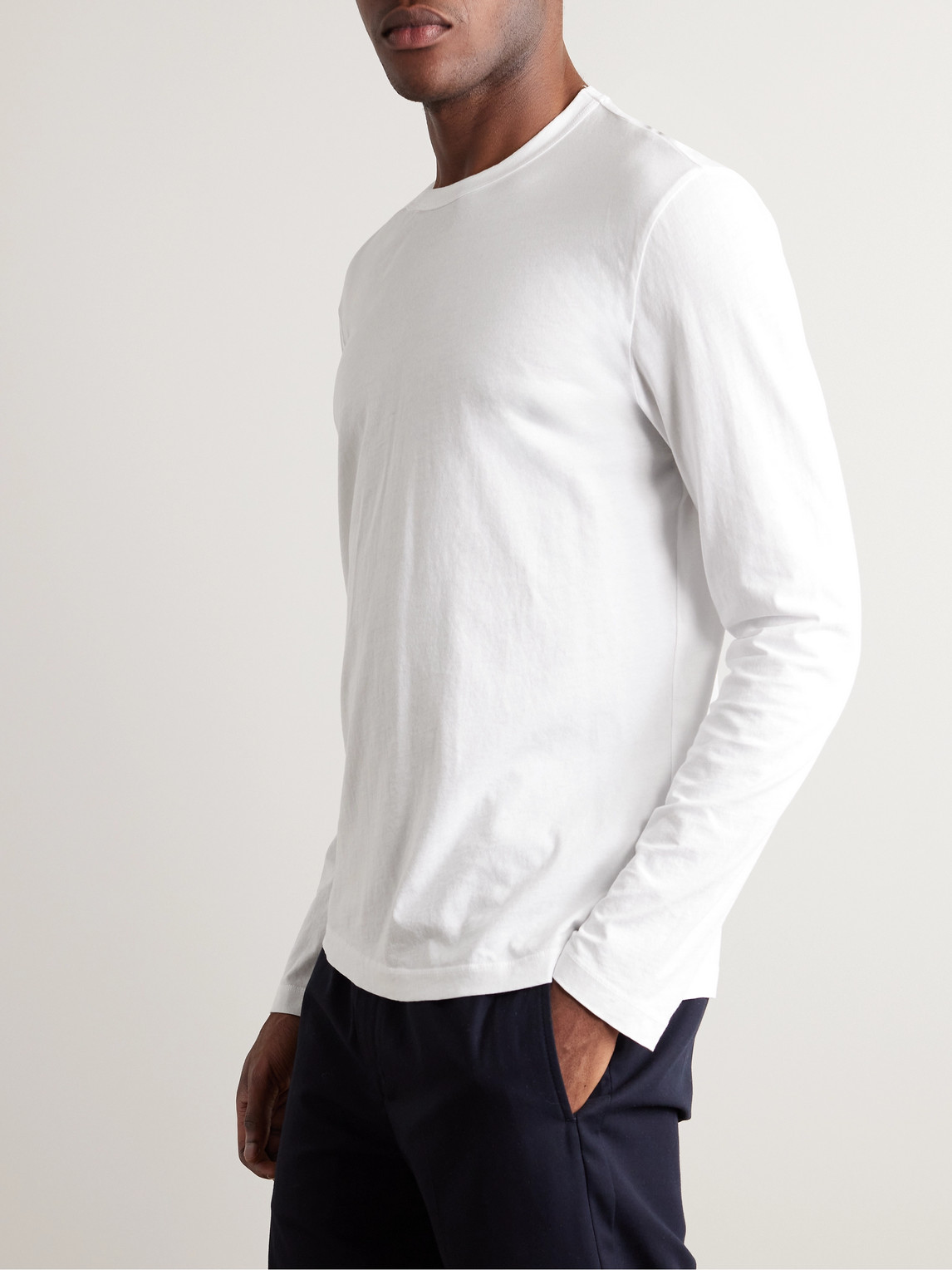 Shop James Perse Cotton-jersey T-shirt In White