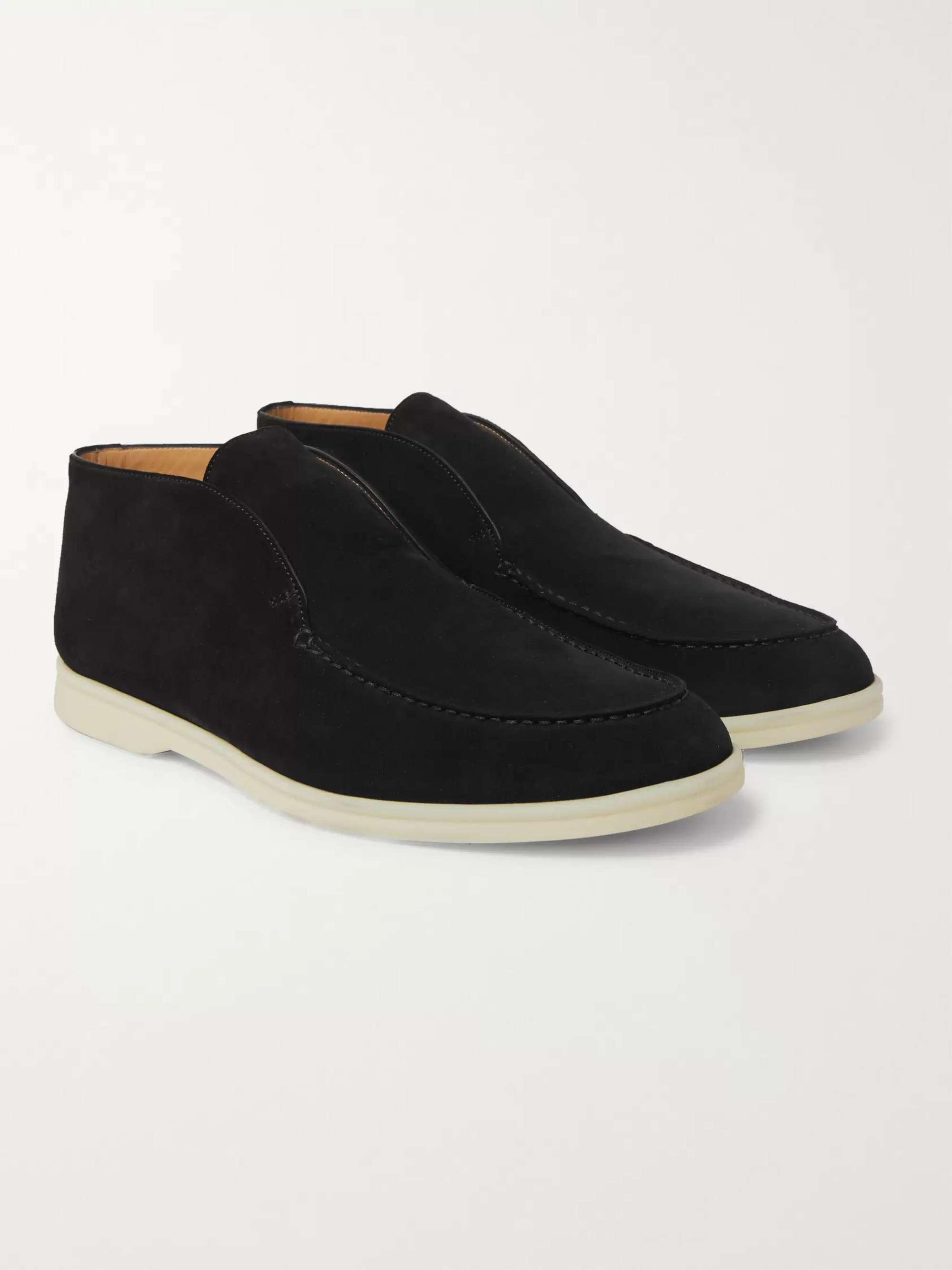 LORO PIANA Open Walk Suede Boots | MR PORTER