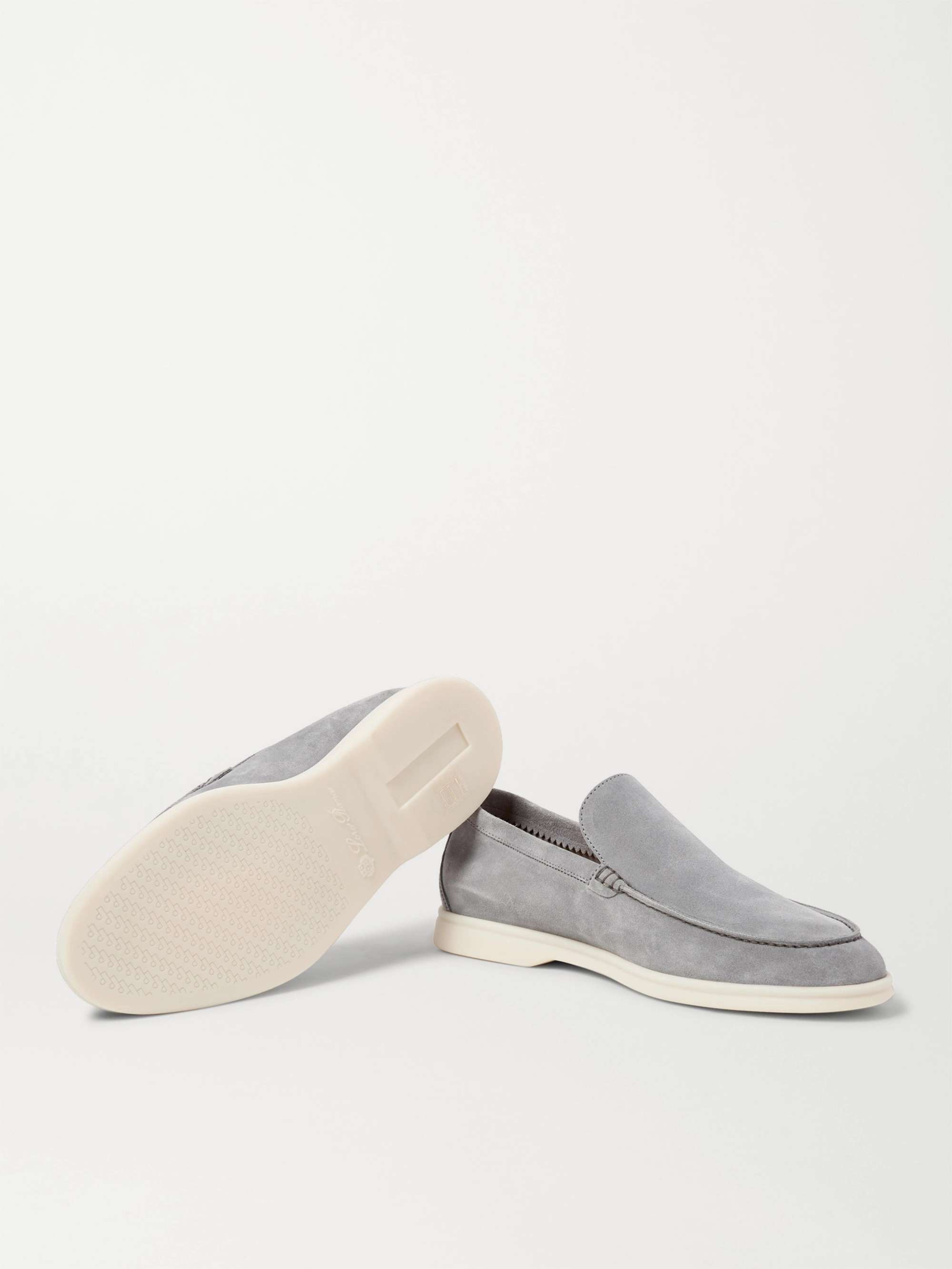 LORO PIANA Summer Walk Suede Loafers