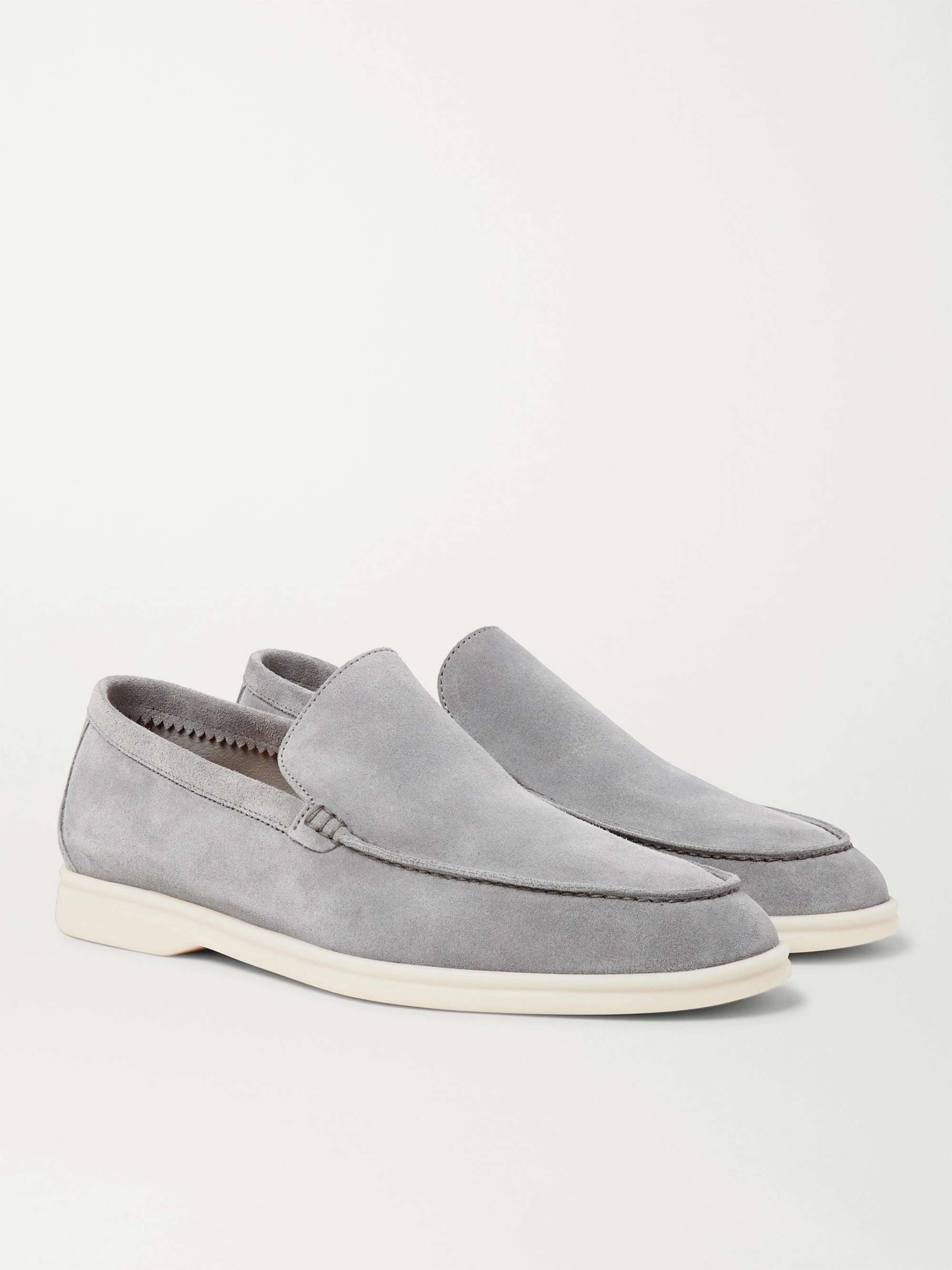 LORO PIANA Summer Walk Suede Loafers