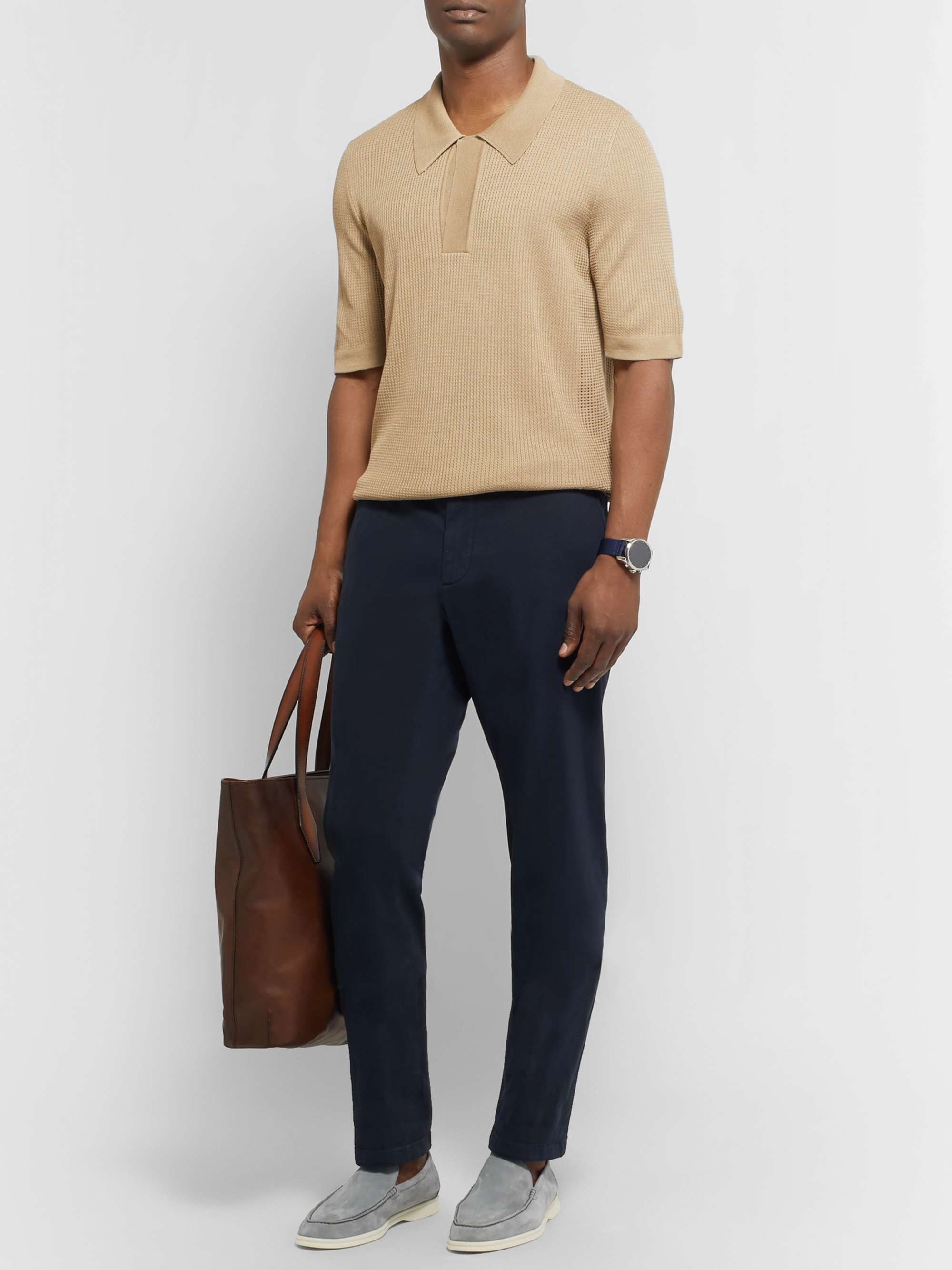 LORO PIANA Summer Walk Suede Loafers
