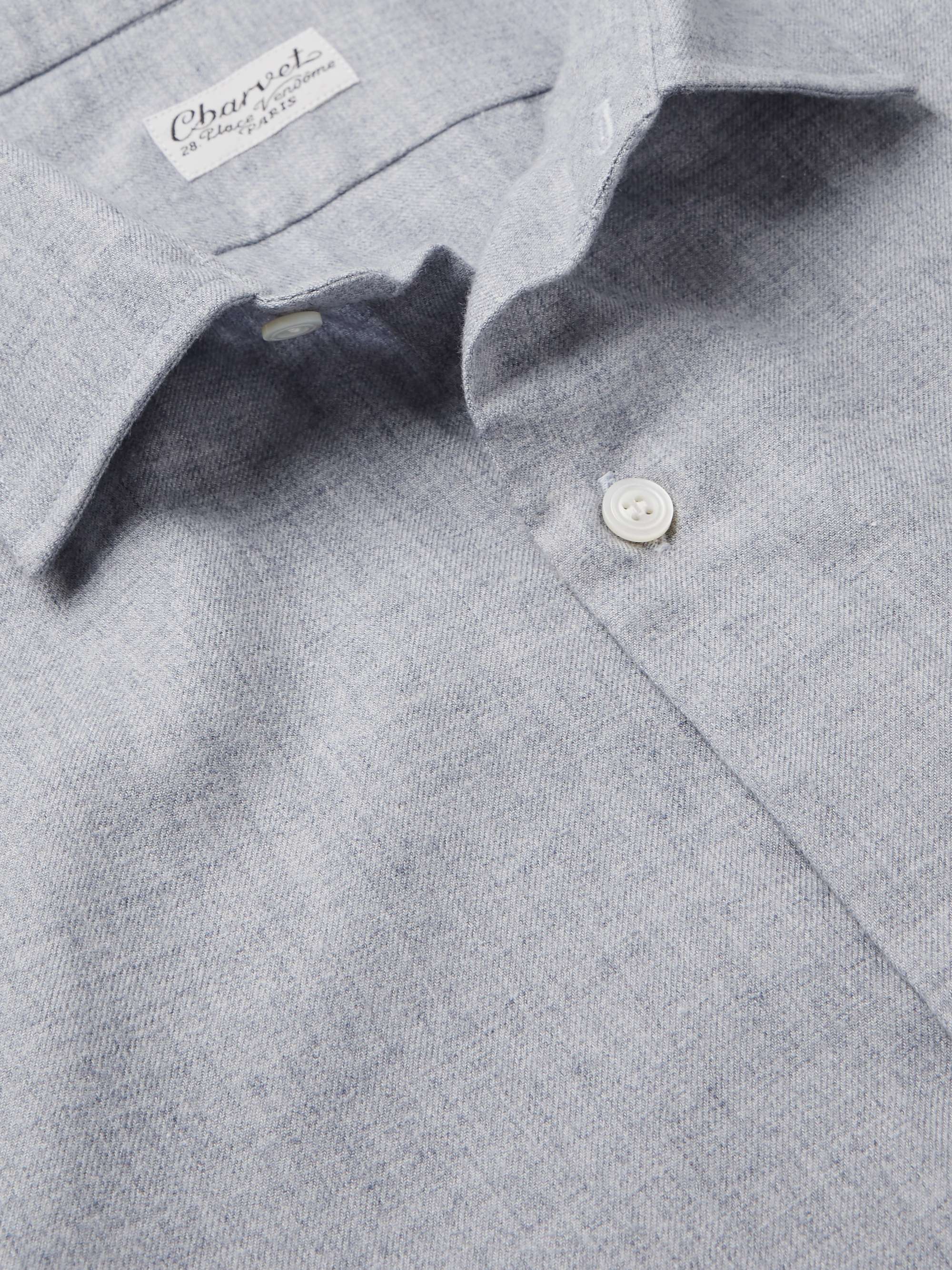 CHARVET Cotton and Wool-Blend Flannel Shirt