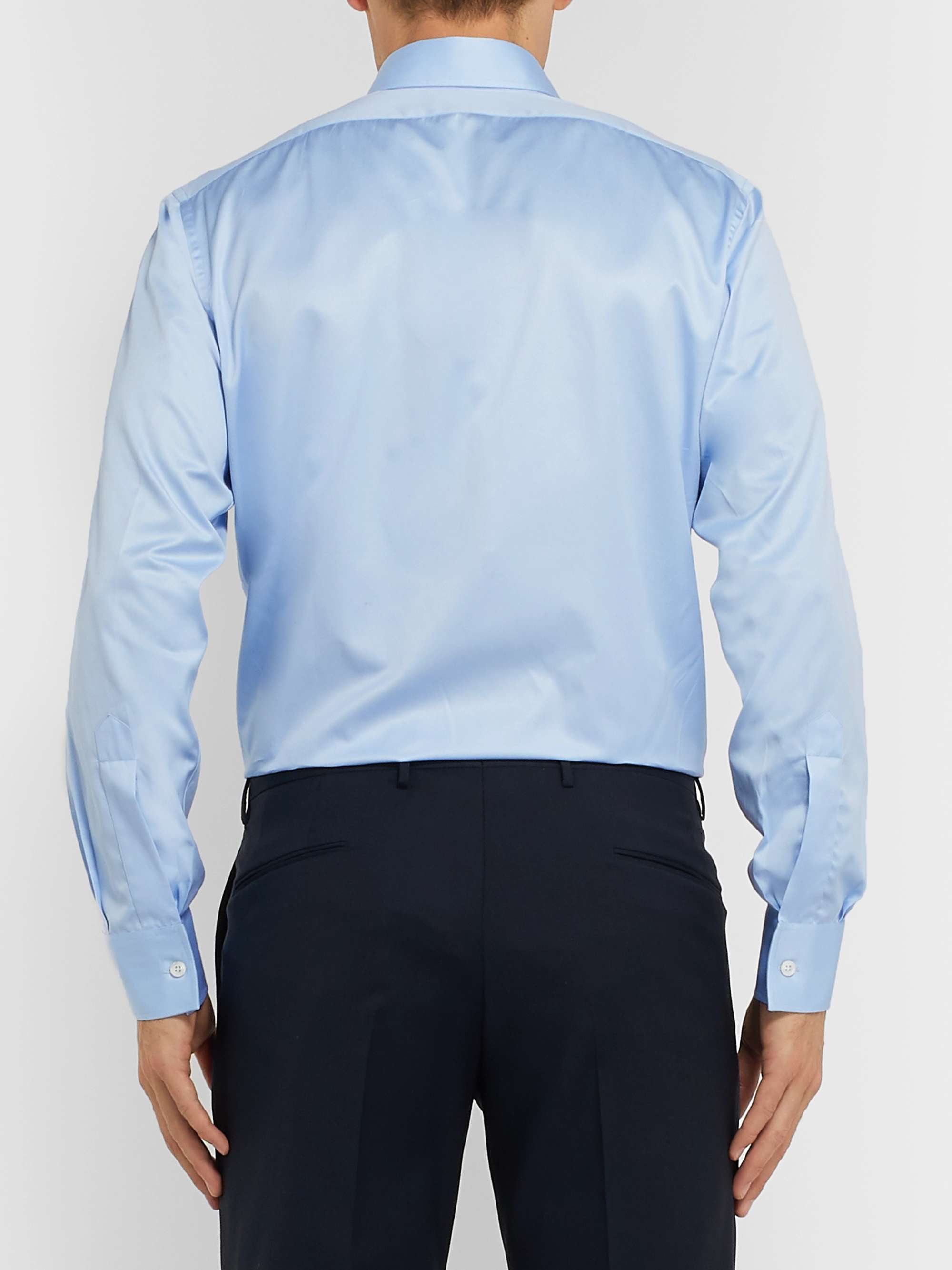 CHARVET Light-Blue Slim-Fit Cotton Shirt