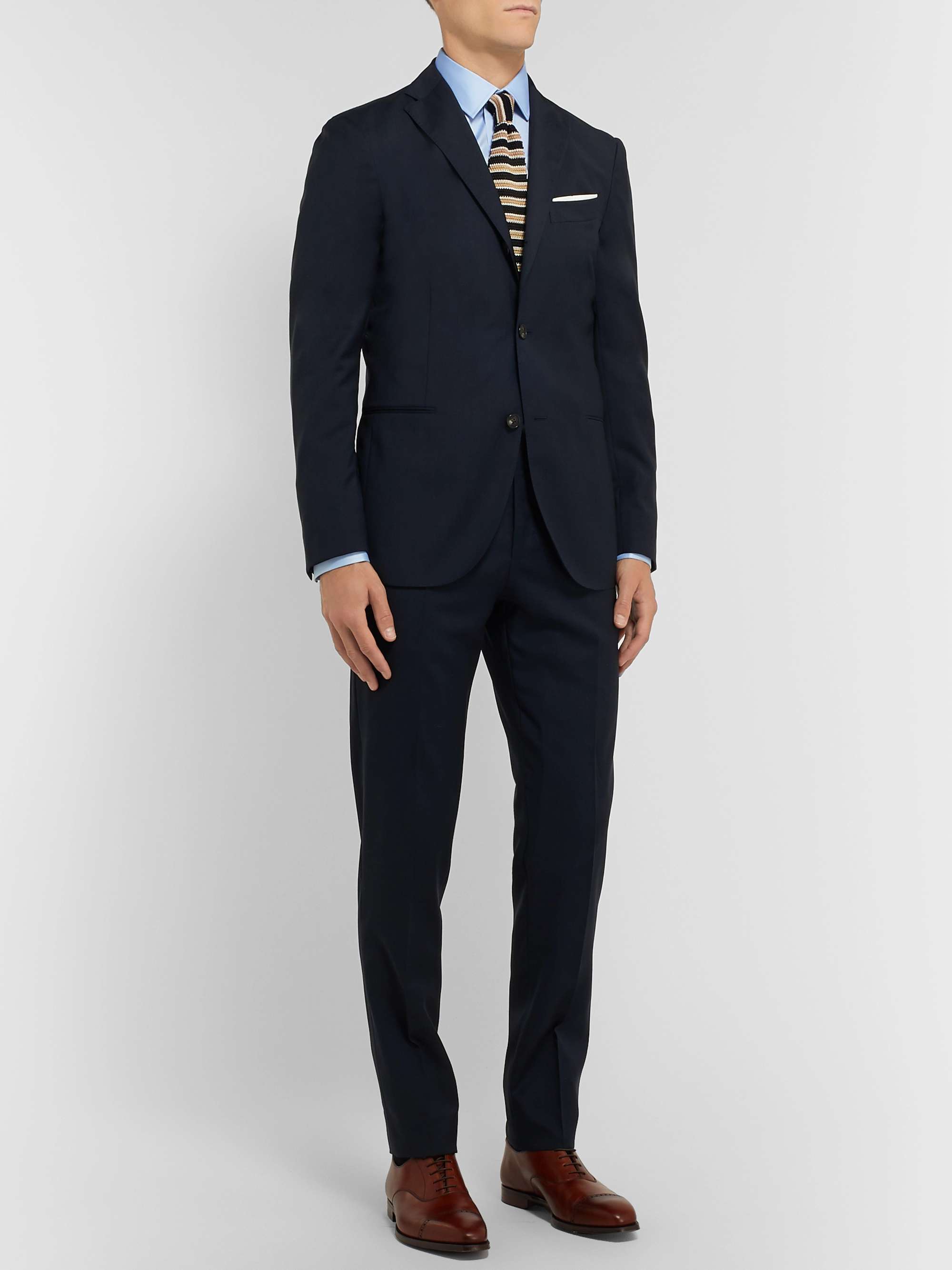 CHARVET Light-Blue Slim-Fit Cotton Shirt