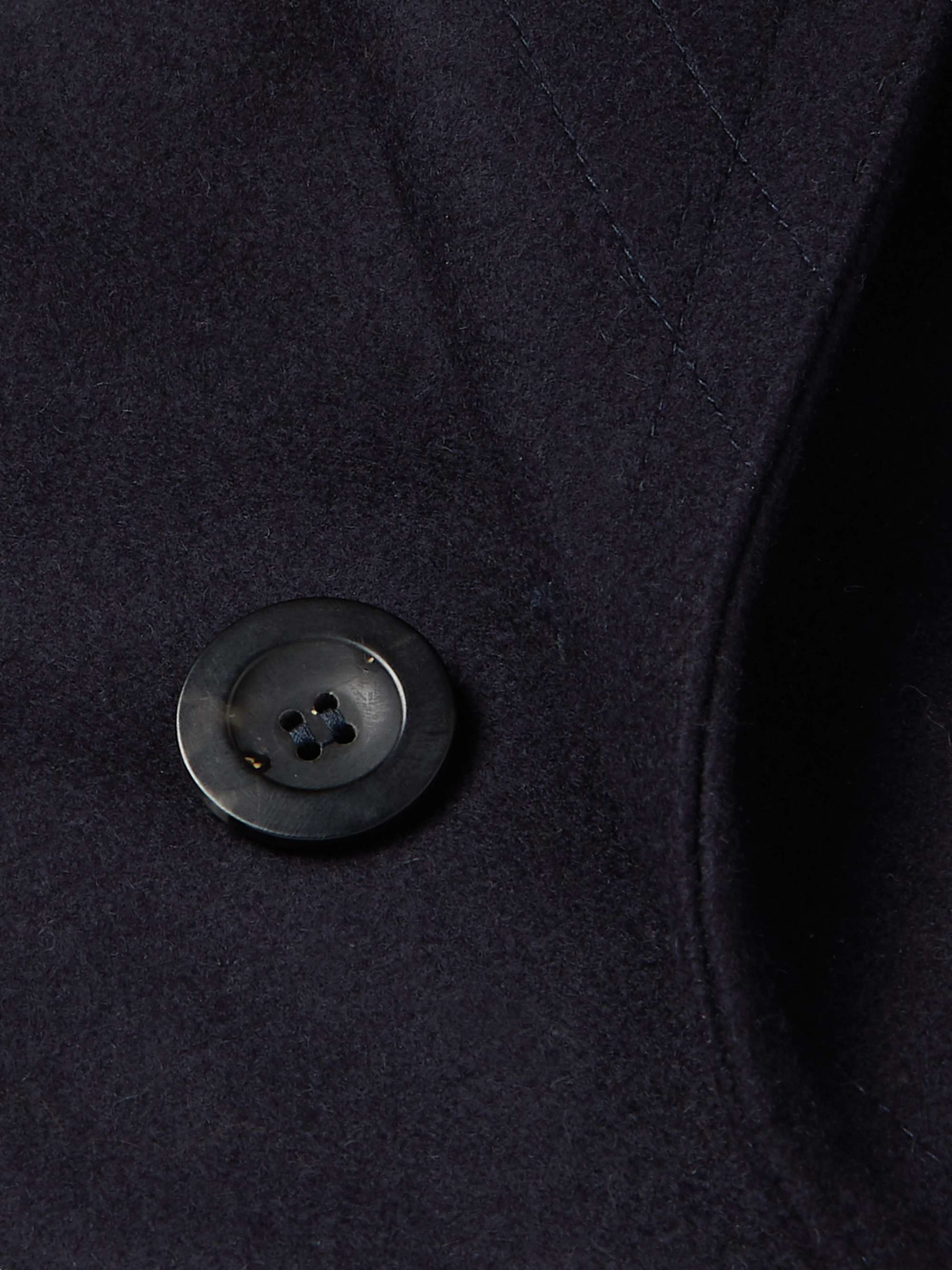 PRIVATE WHITE V.C. + Woolmark Melton Merino Wool Peacoat