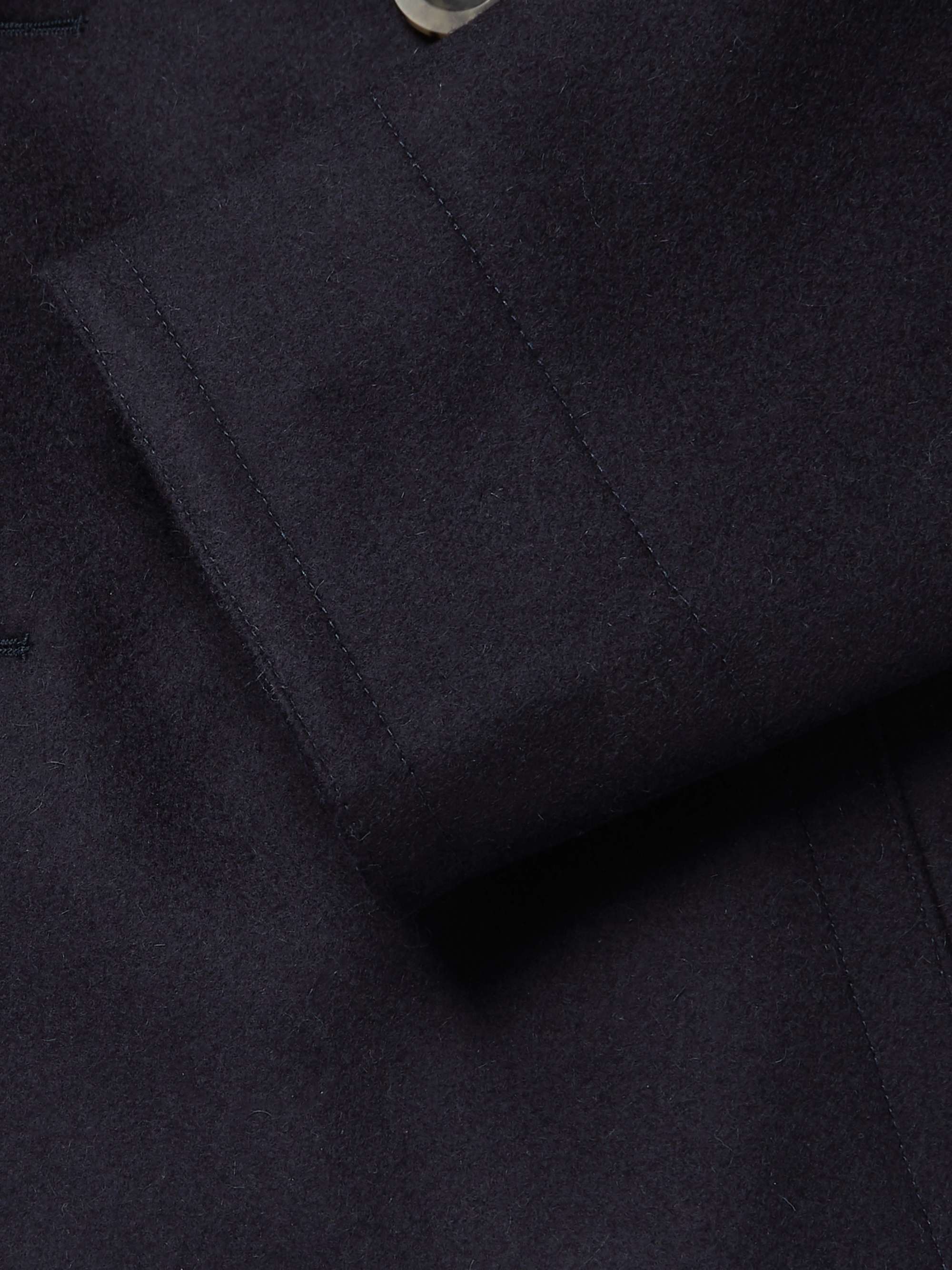 PRIVATE WHITE V.C. + Woolmark Melton Merino Wool Peacoat