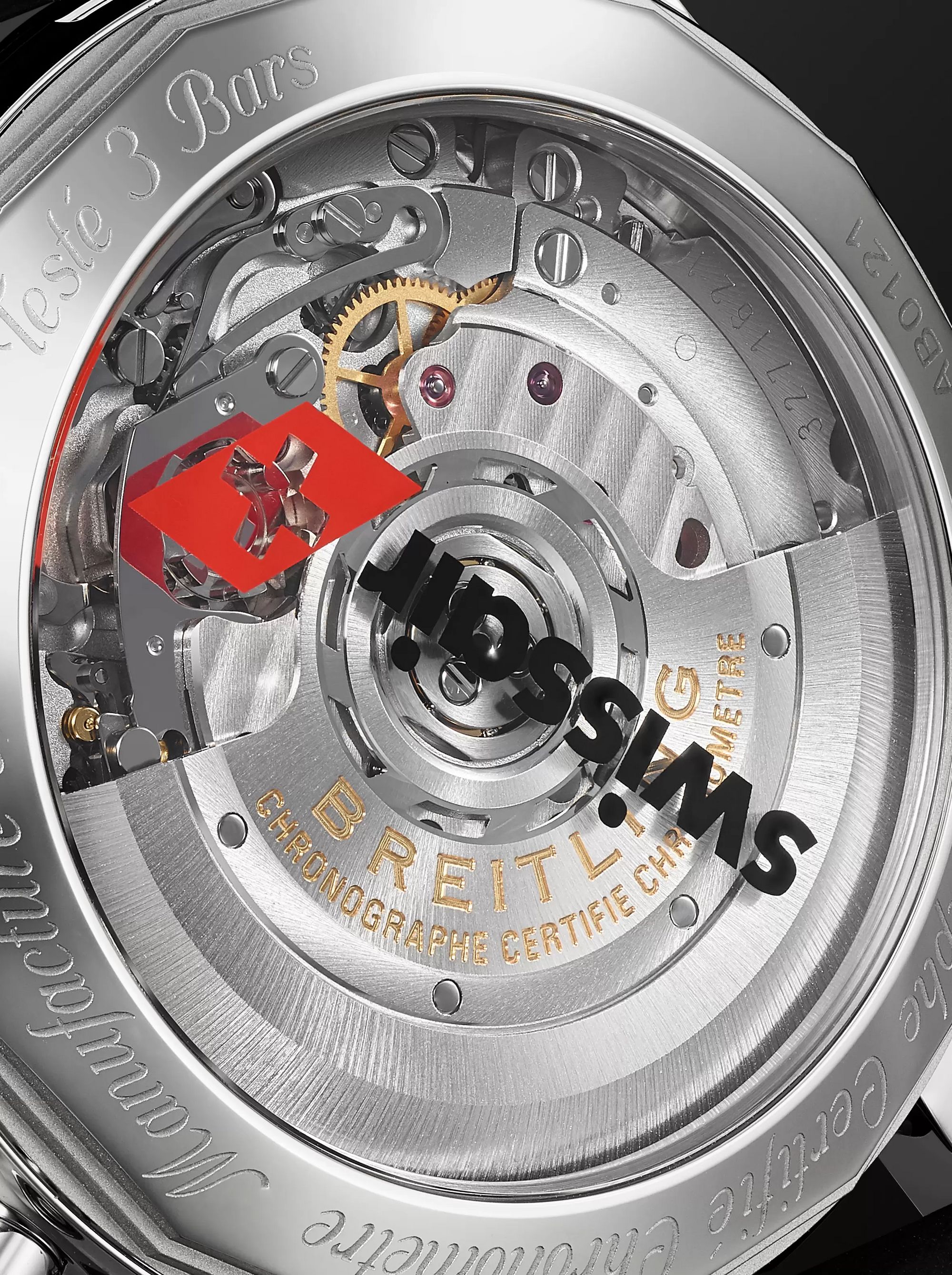 BREITLING Breitling Navitimer B01 Swissair Automatic Chronograph 43mm Stainless Steel and Leather Watch, Ref. No. AB01211B1B1X2