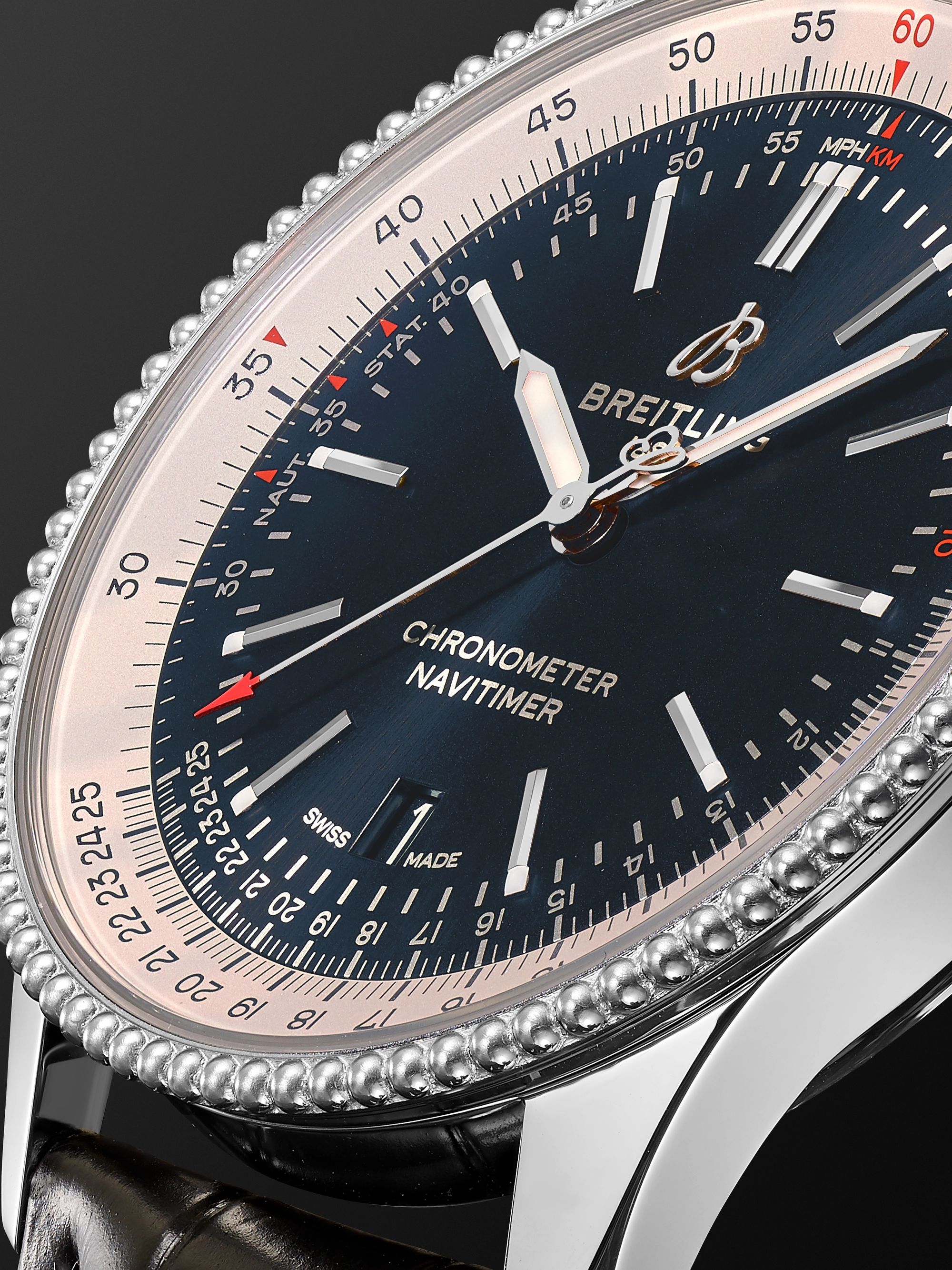 BREITLING Navitimer Automatic 41mm Stainless Steel and Alligator Watch, Ref. No. A17326211C1P2