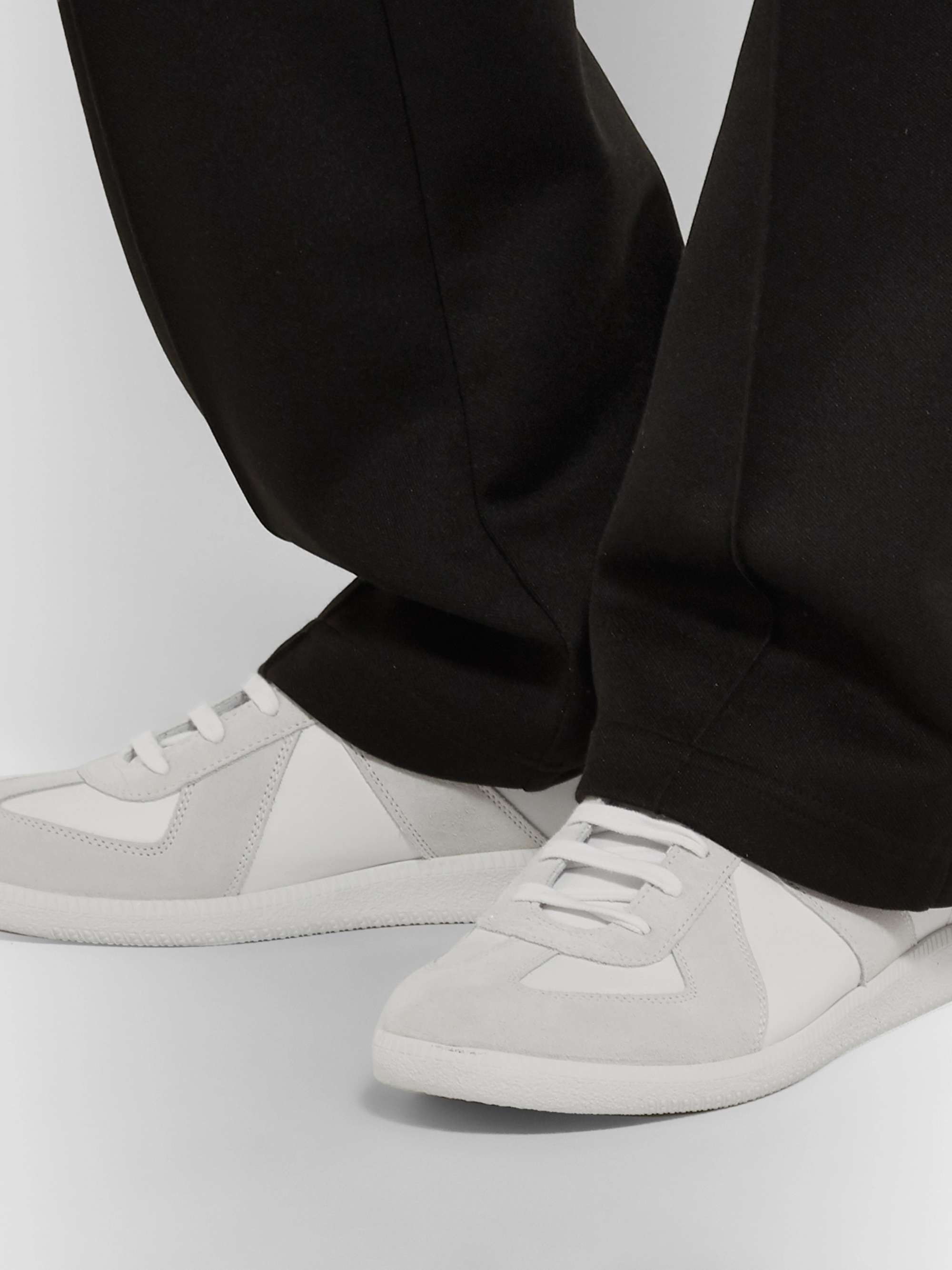 MAISON MARGIELA Replica Leather and Suede Sneakers