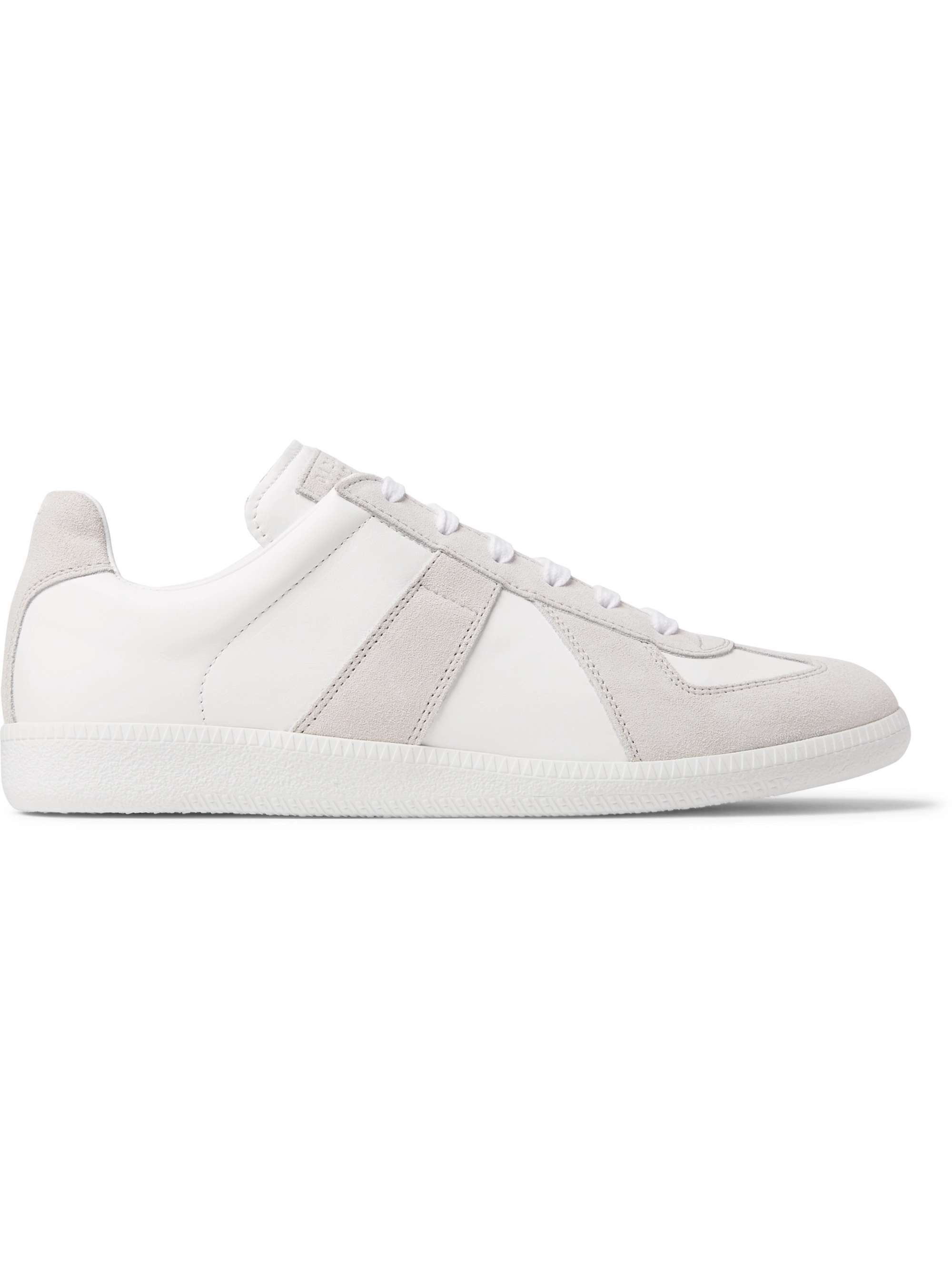 MAISON MARGIELA Replica Leather and Suede Sneakers