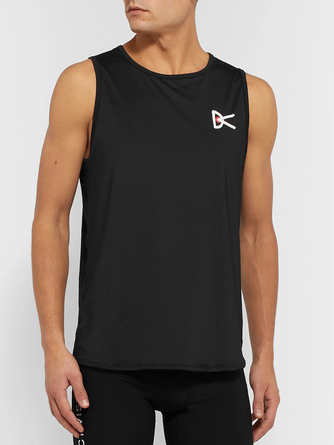 Shop District Vision Air-wear Stretch-mesh Tank Top In Black