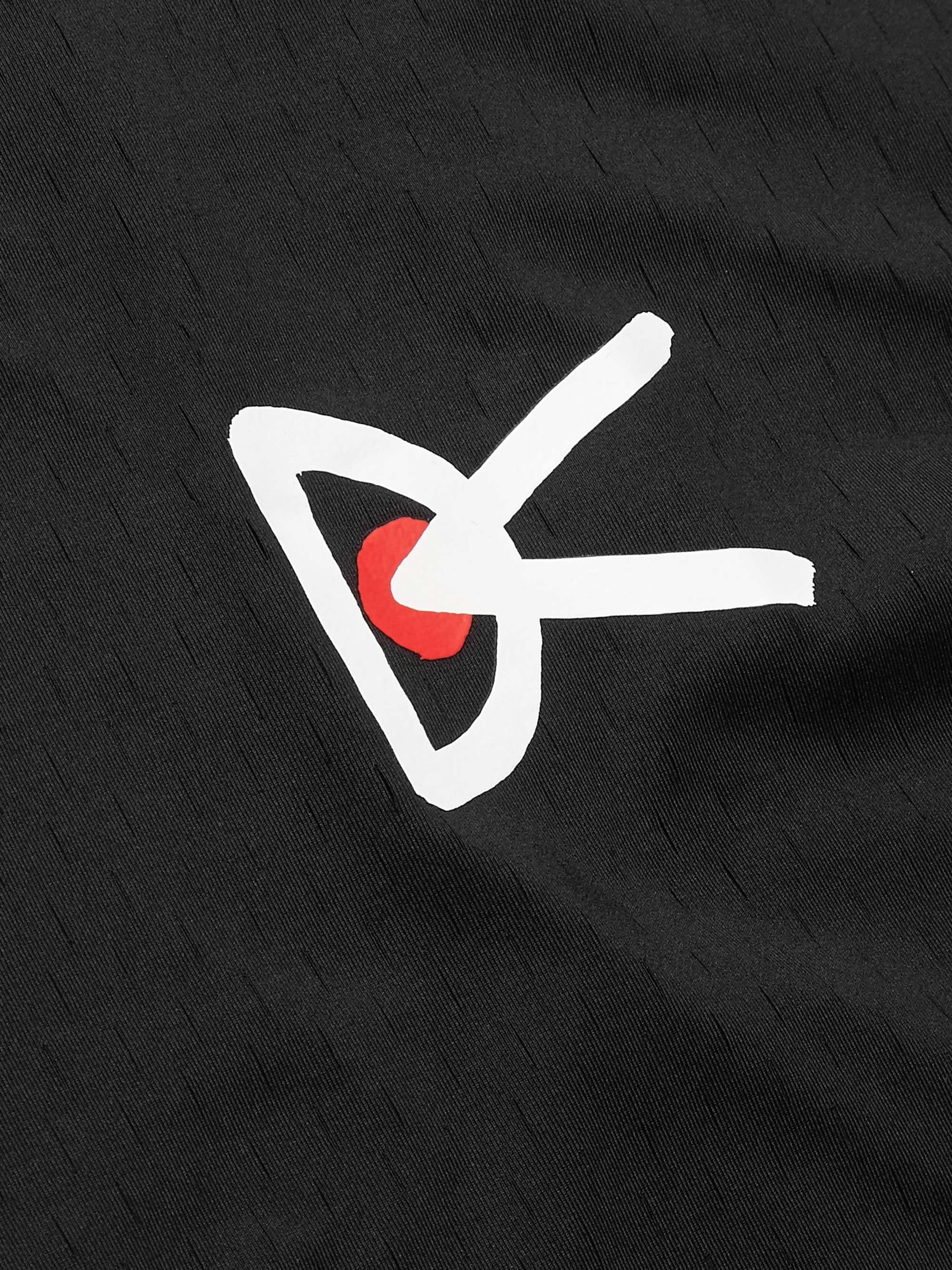 DISTRICT VISION Air-Wear Logo-Print Stretch-Mesh Top