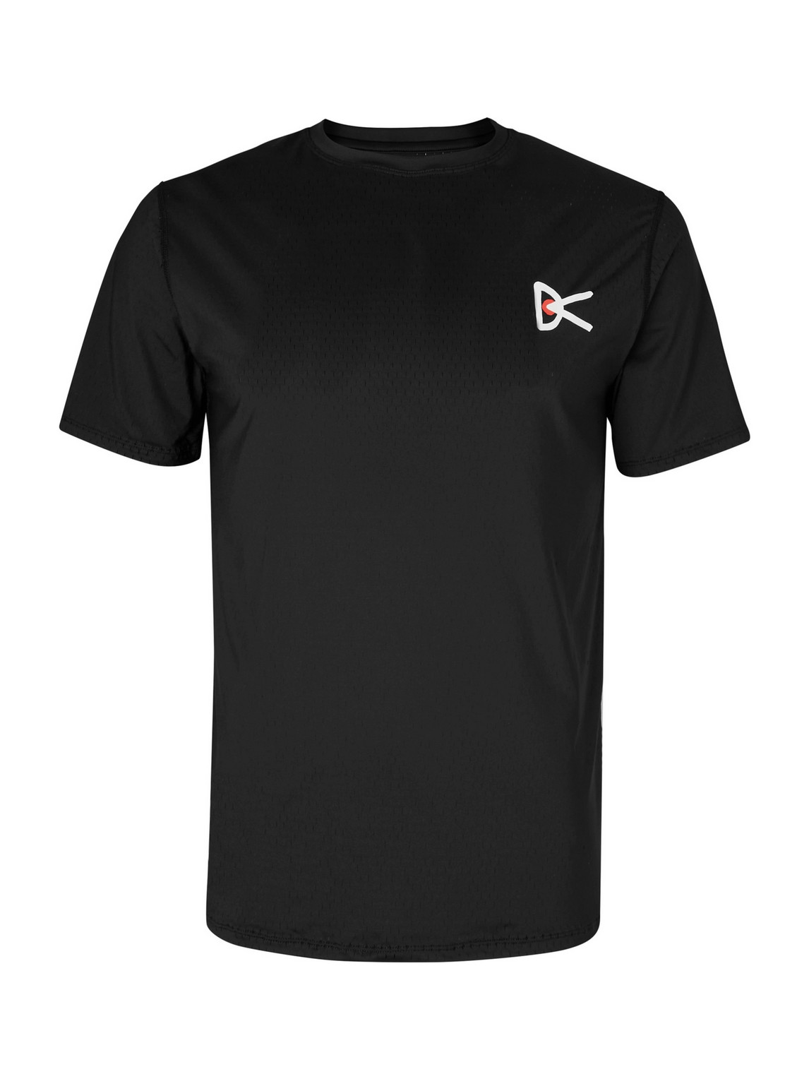 District Vision Slim-fit Air-wear Stretch-mesh T-shirt In Black