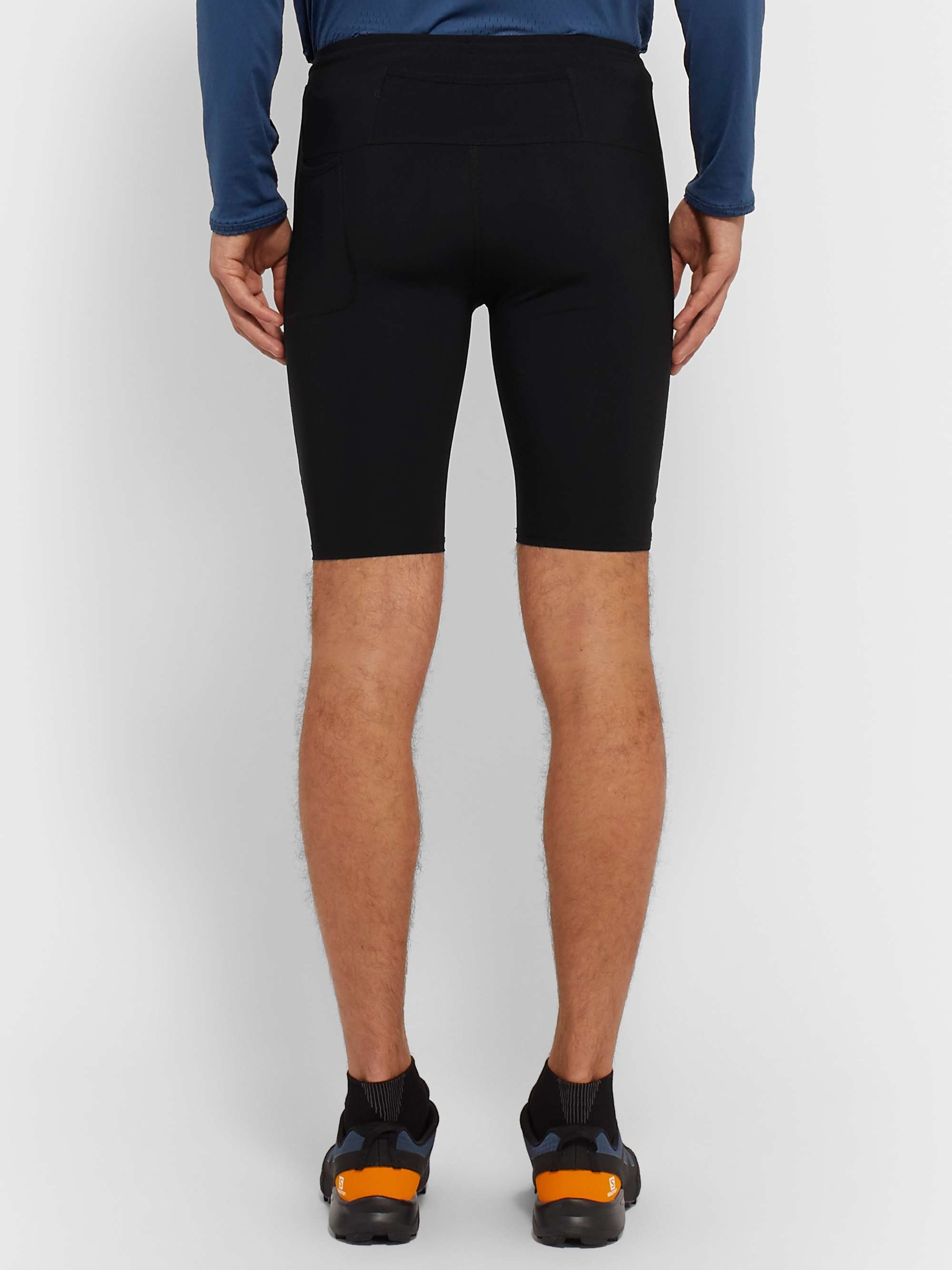 DISTRICT VISION TomTom Speed Tight Stretch Tech-Shell Running Shorts