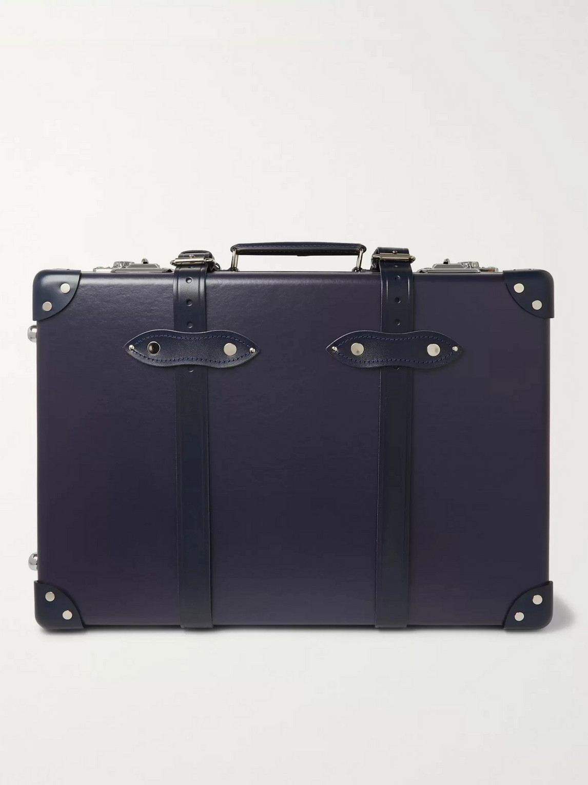 20&quot;&quot; Leather-Trimmed Carry-On Suitcase