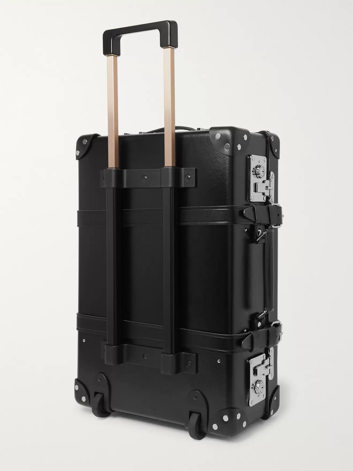 GLOBE-TROTTER CENTENARY 20"" LEATHER-TRIMMED CARRY-ON SUITCASE