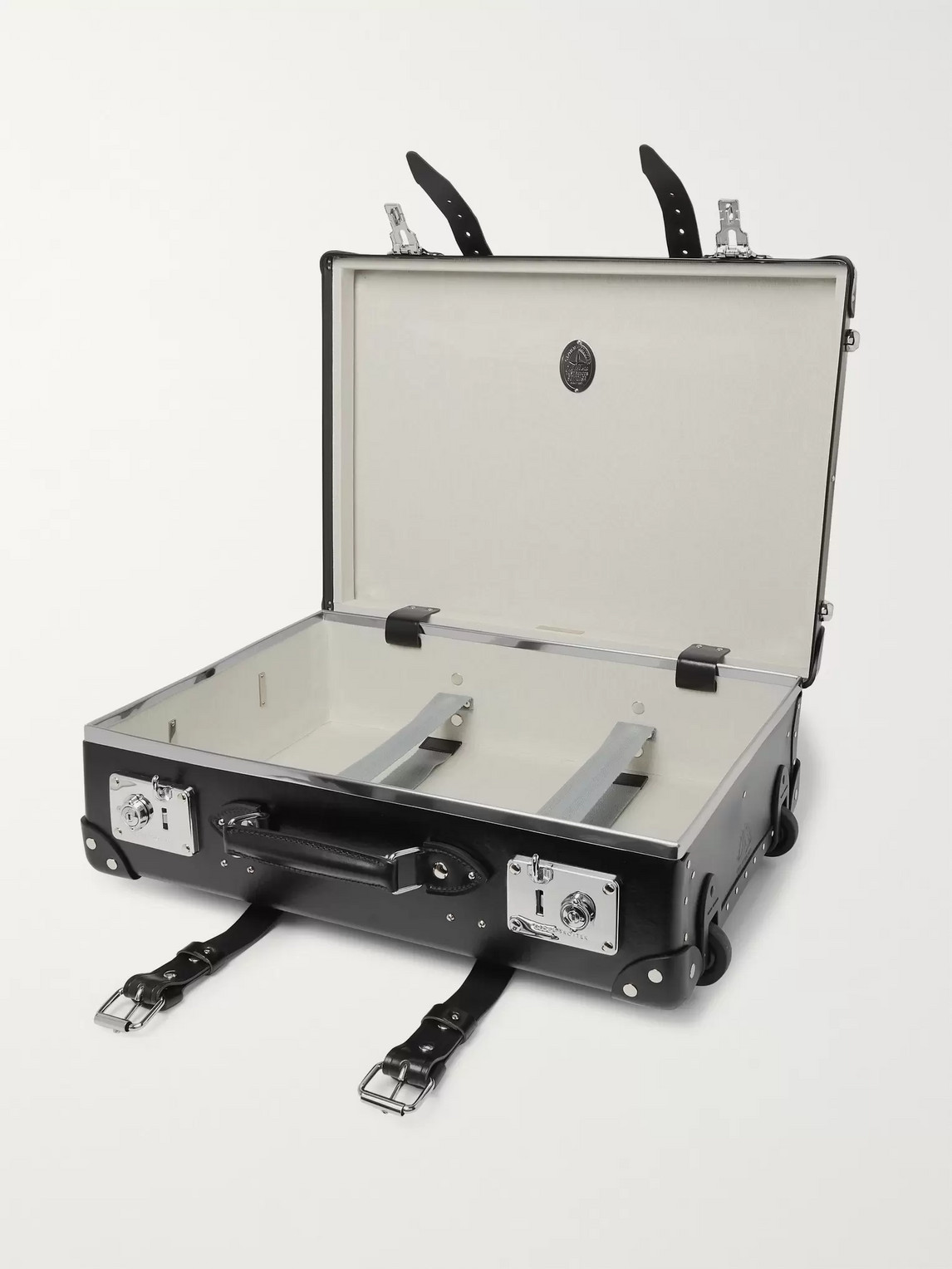 GLOBE-TROTTER CENTENARY 20"" LEATHER-TRIMMED CARRY-ON SUITCASE