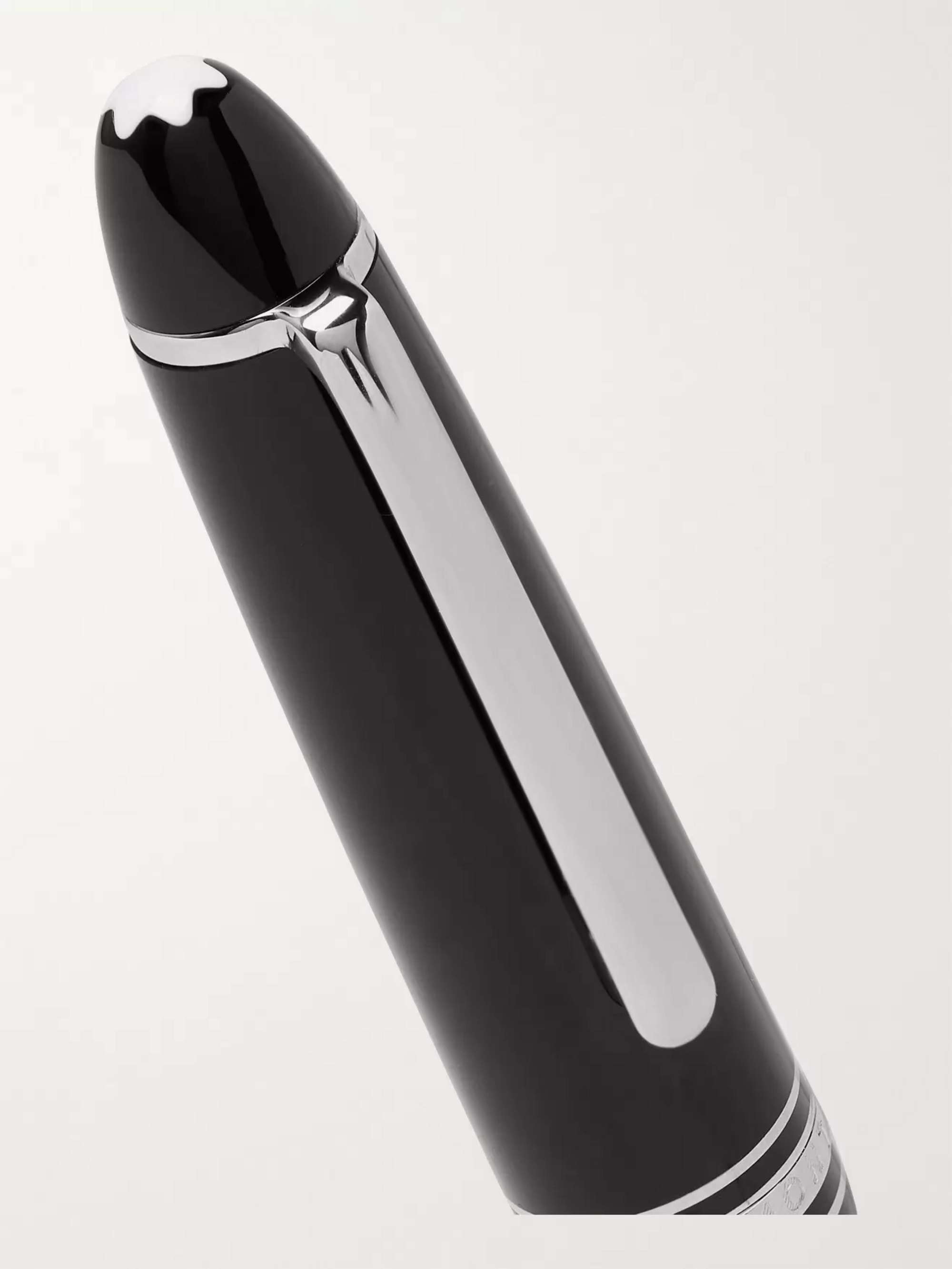 MONTBLANC Meisterstück Glacier LeGrand Resin and Platinum-Plated Rollerball Pen