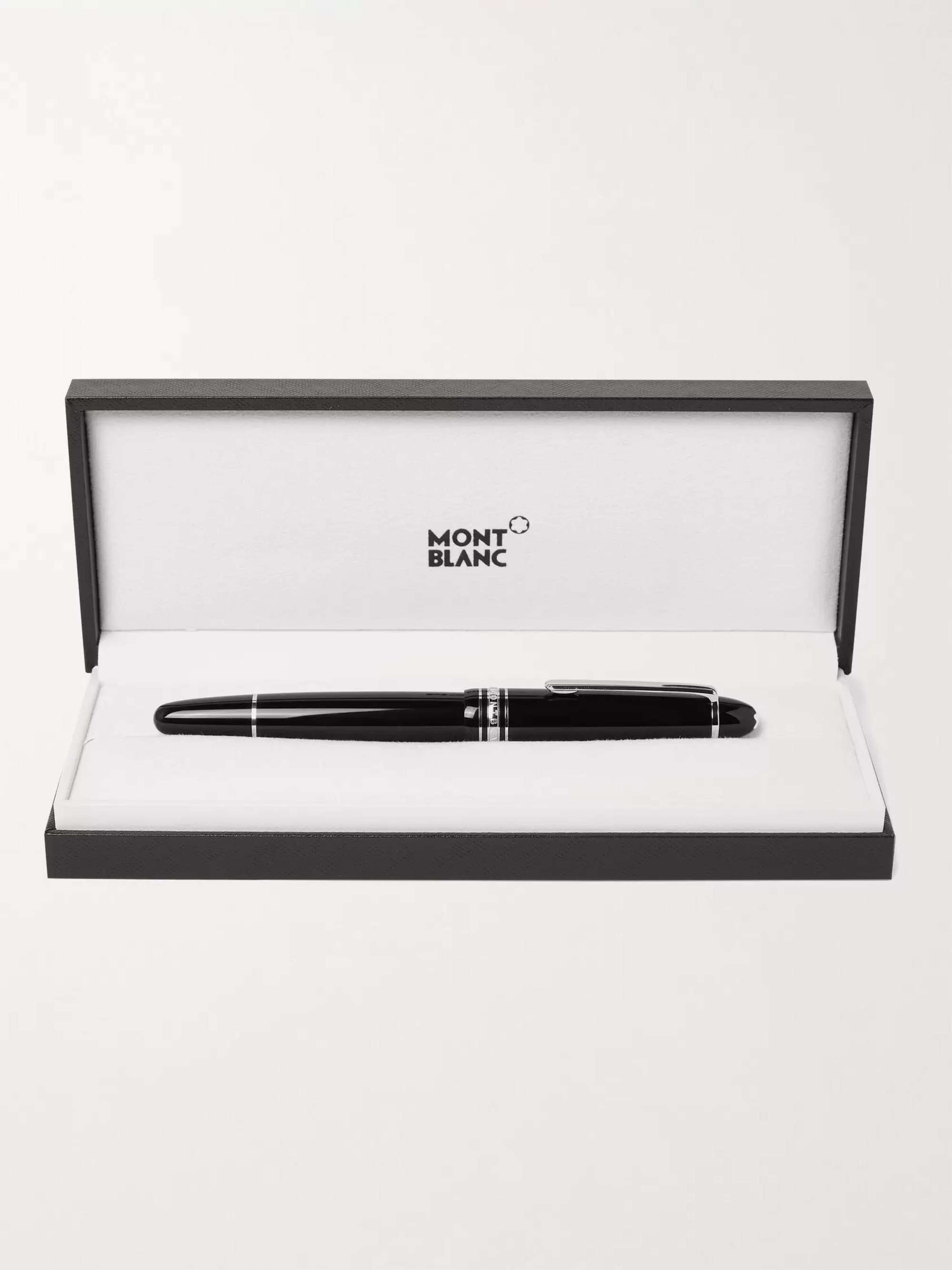 MONTBLANC Meisterstück Glacier LeGrand Resin and Platinum-Plated Rollerball Pen